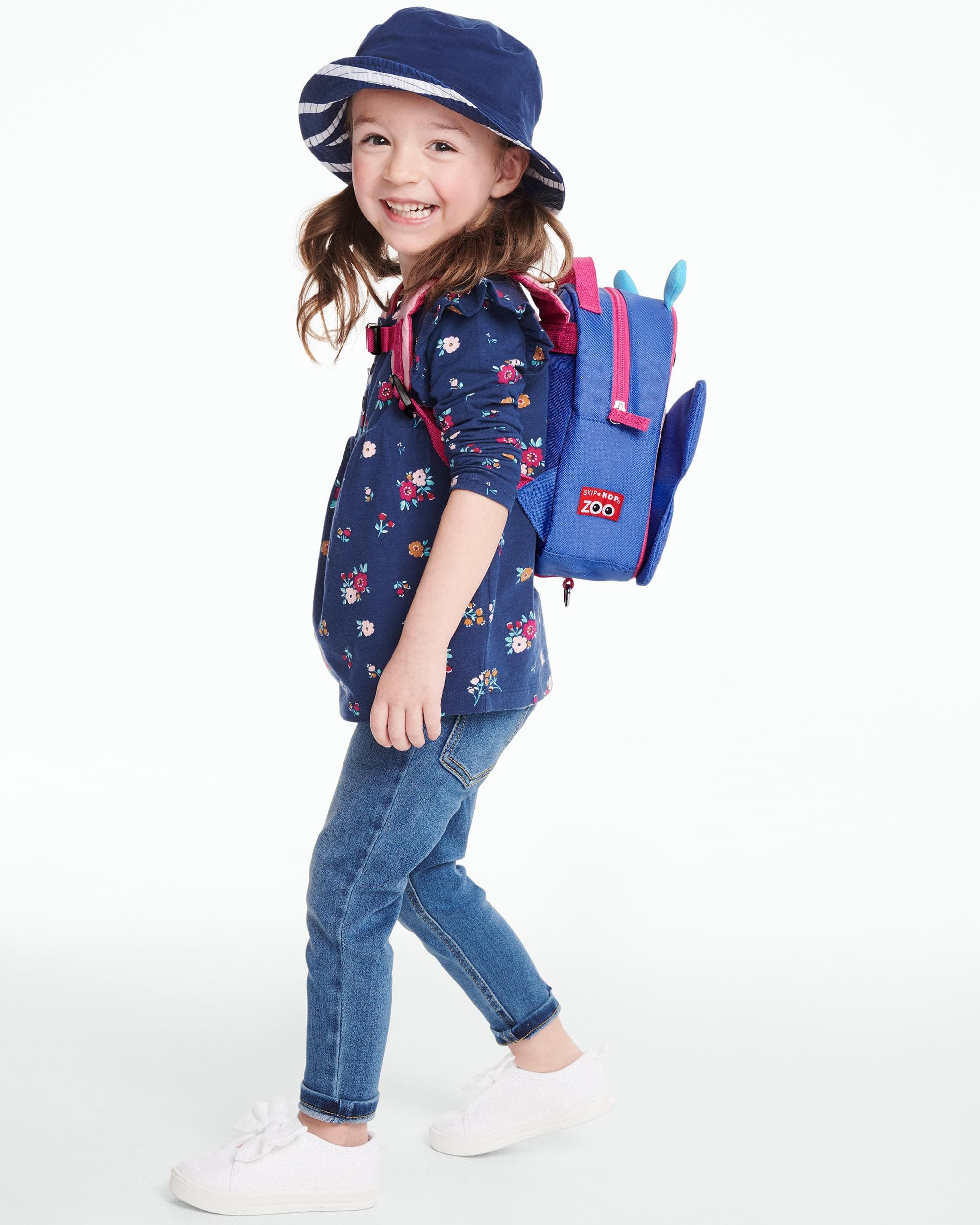 Skip Hop Zoo Mini Backpack with Safety Harness for Toddlers - Cute Animal-Themed Kids Travel Bag for Daycare, Preschool & Outdoor Adventures