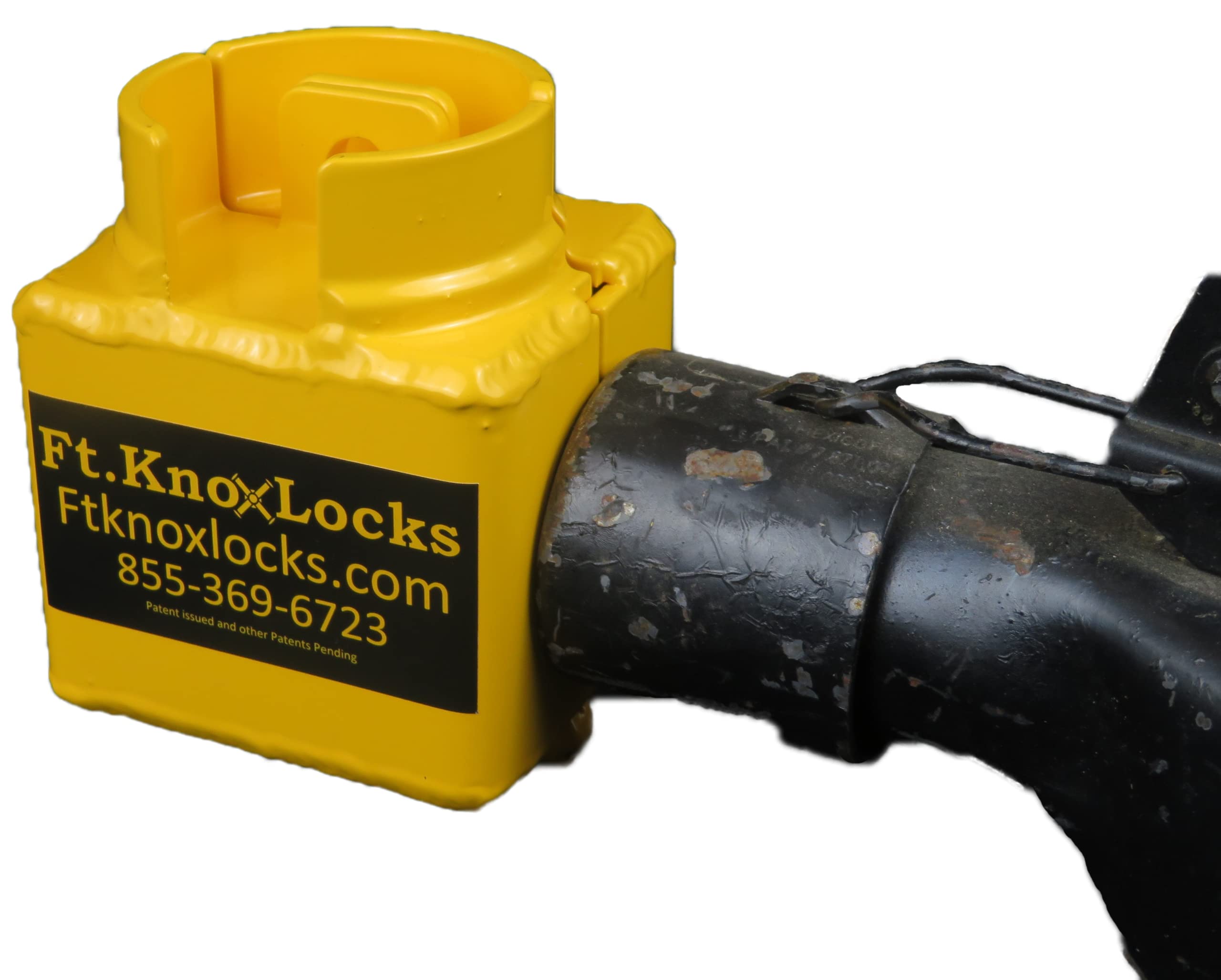 Bulldog Sliding Collar Coupler Hitch Lock with Trimax Puck Lock - Heavy Duty Trailer Security for 5th Wheel, Gooseneck & Travel Trailers - Prevent Theft at Campgrounds & Storage Yards