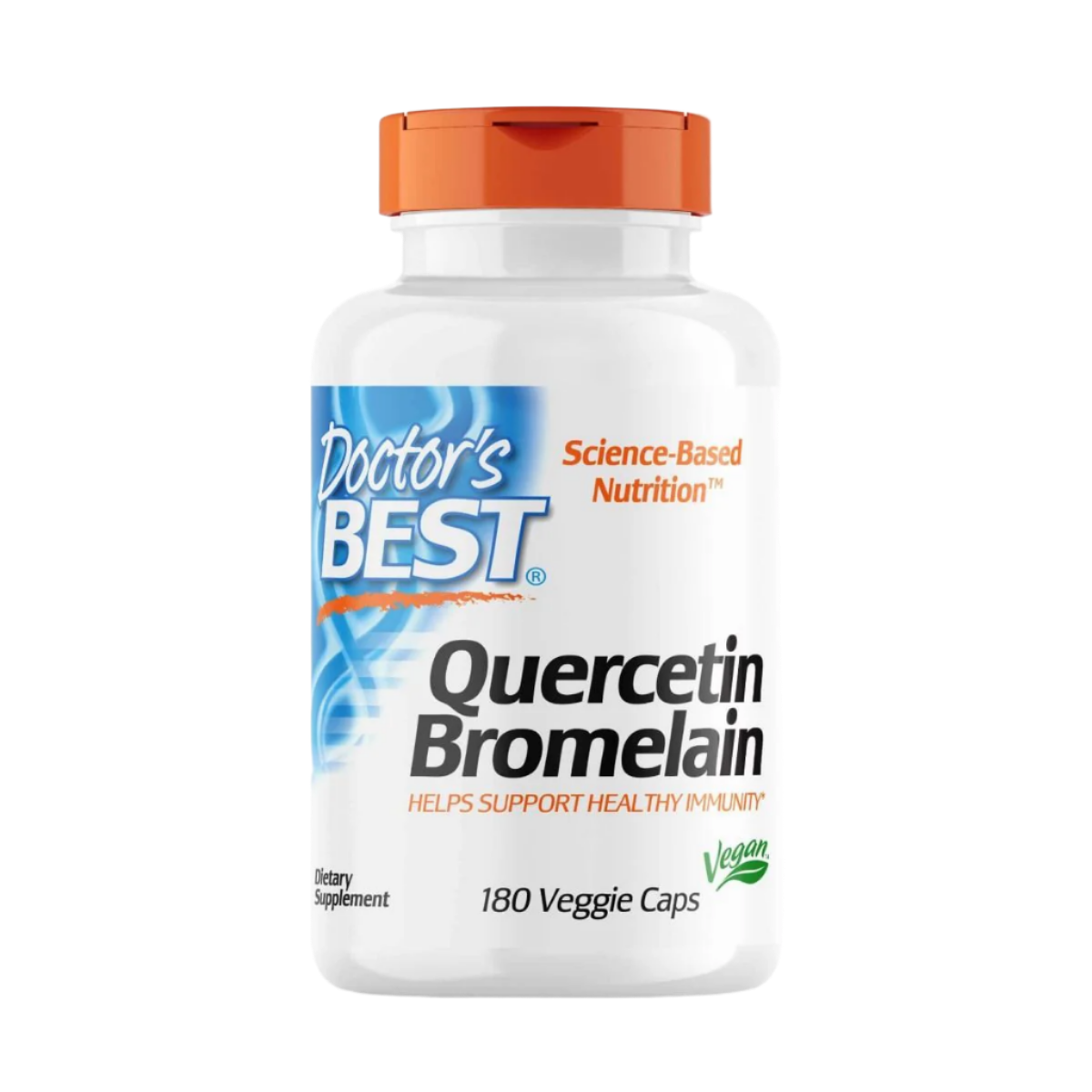 Doctor's Best Quercetin Bromelain 180 Veggie Capsules - Immune Support Supplement with Antioxidant Properties for Allergy Relief & Respiratory Health | Vegetarian, Non-GMO | Ideal for Seasonal Wellness & Active Lifestyle