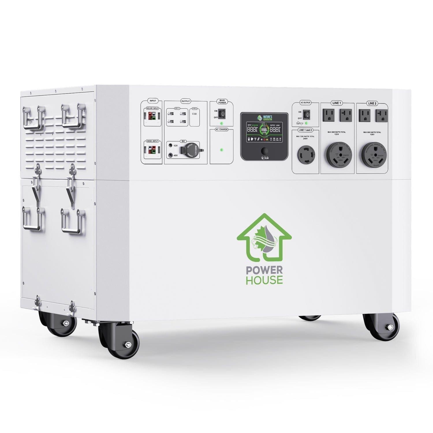 Refurbished Nature’s Generator Powerhouse - Portable Solar Generator for Camping, Emergencies & Off-Grid Power - Eco-Friendly Backup Energy Solution