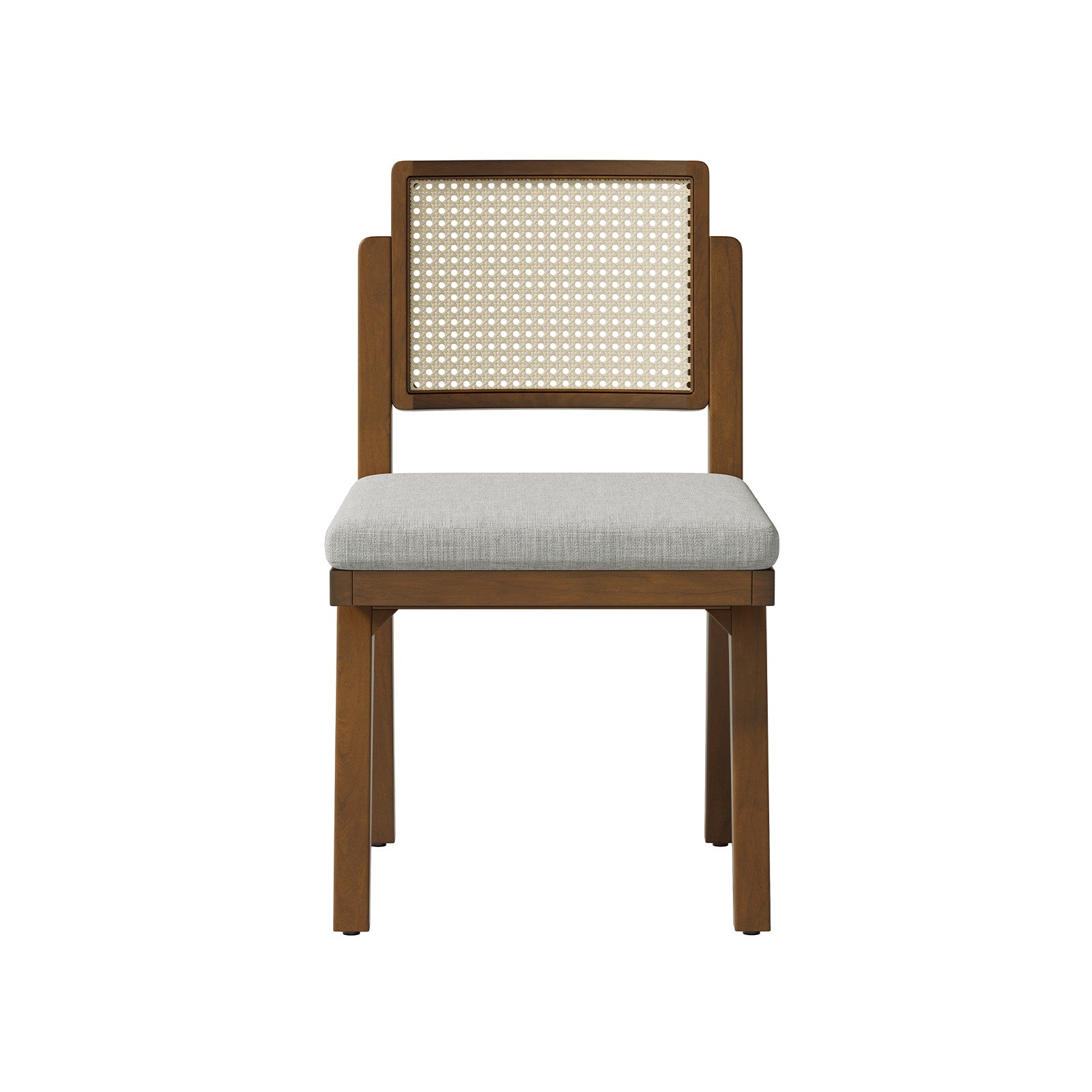 Elazar Modern Woven Rattan Dining Chair with Backrest - Indoor/Outdoor Use - Patio, Dining Room, Kitchen, Restaurant - Comfortable & Stylish Seating Solution