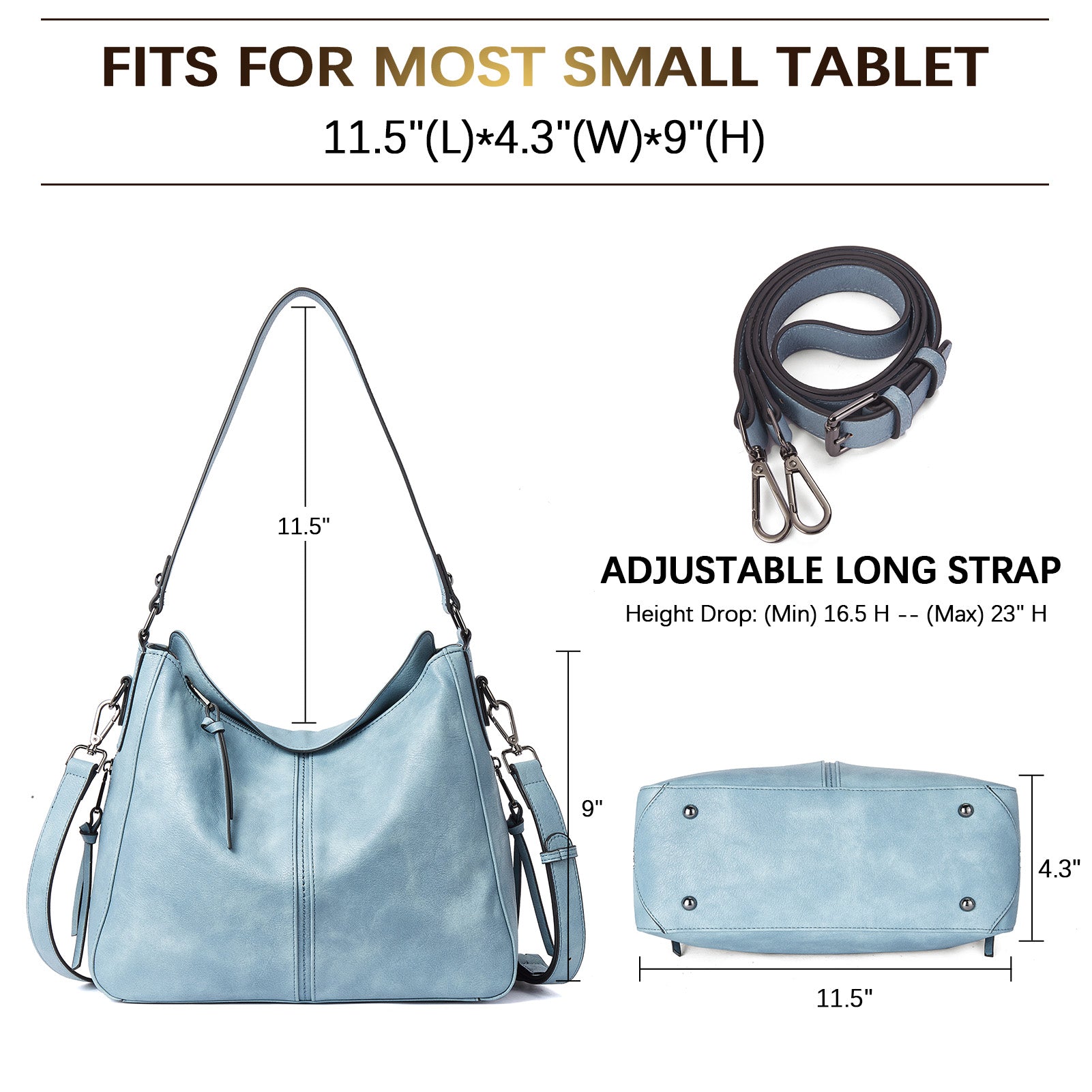Kweli Large Vegan Leather Hobo Bag with Stitch Detail - Stylish & Spacious Handbag for Women, Perfect for Work, Travel & Everyday Use