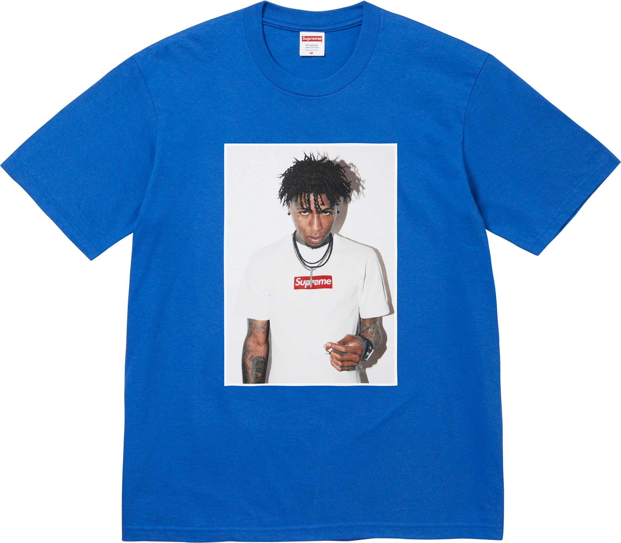 Supreme NBA YoungBoy T-Shirt - Royal Blue Hip Hop Streetwear for Men | Perfect for Concerts, Rap Events & Casual Outfits