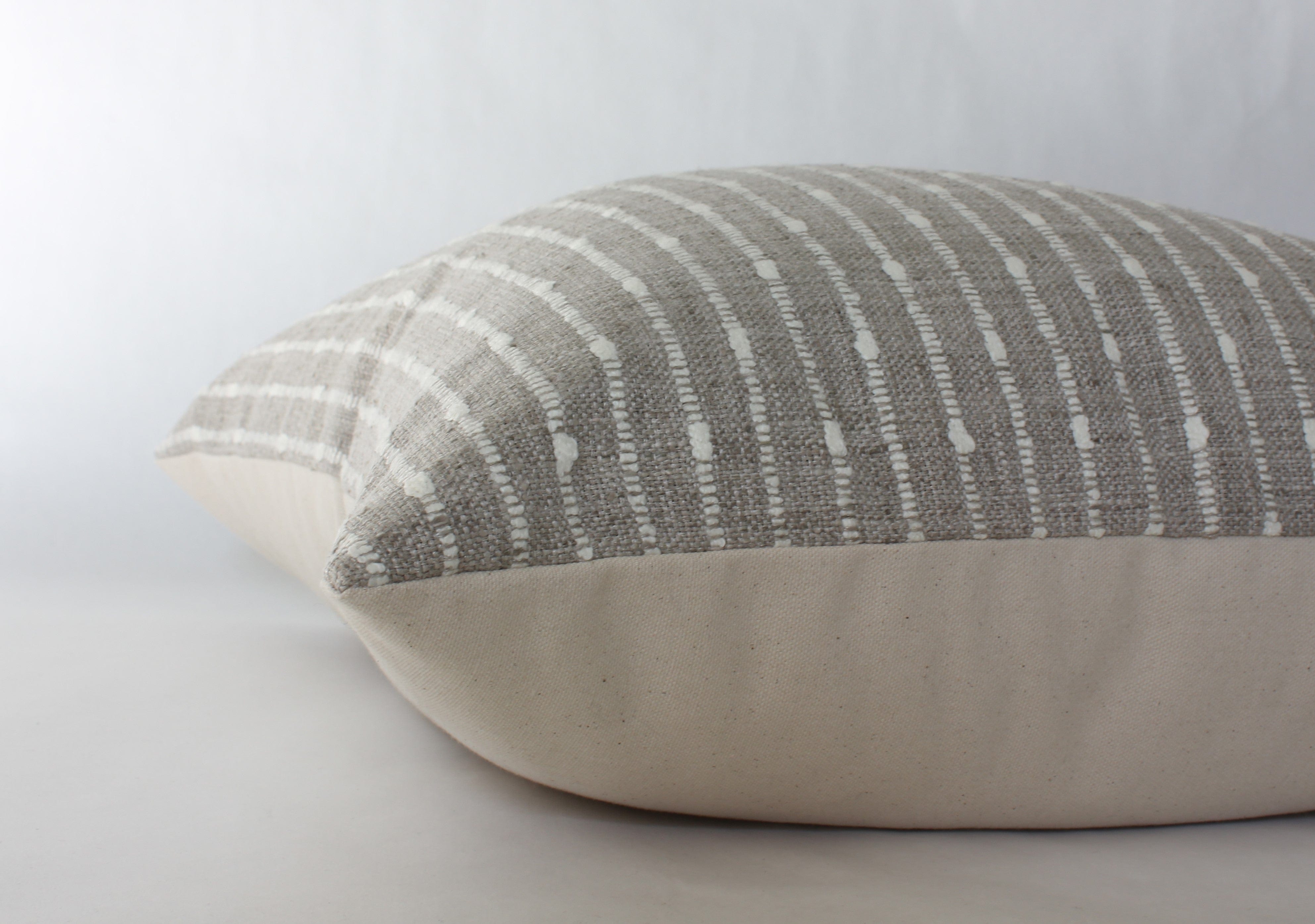 Premium Perin Pillow Cover - Soft & Breathable Cotton Linen Blend - Decorative Cushion Case for Sofa, Bed, Living Room - Home Decor Accessory for Comfort & Style
