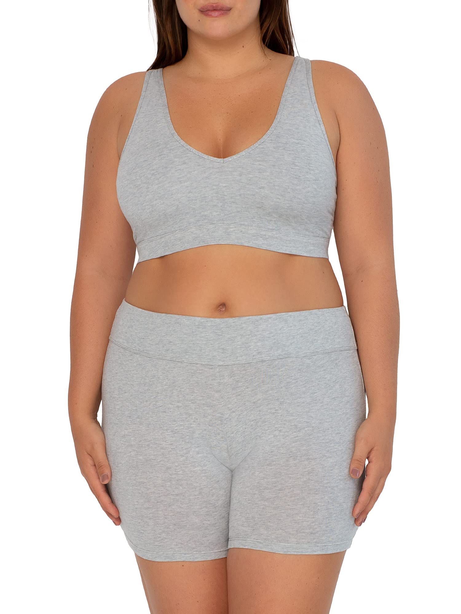 Smart & Sexy Women's Cloud Cotton Comfort Wireless Bralette - Ultra Soft Lounge Bra for Yoga, Sleep & Everyday Wear