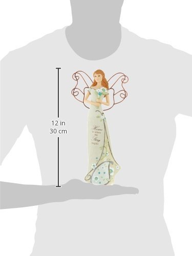 Pavilion Gift Company 6.75 Inch Angel Figurine - Elegant Home Decor for Christmas, Wedding & Gift Giving