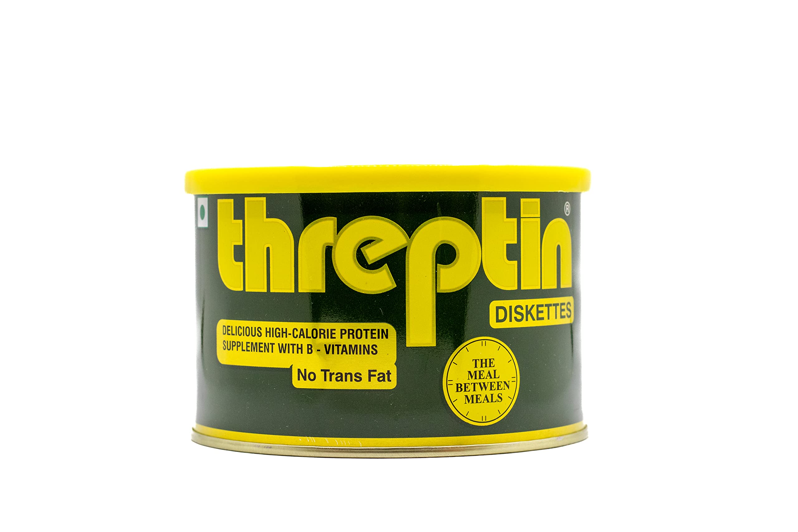 Threptin Regular Protein Supplement Diskettes - High Protein Cookies for Nutrition & Energy - 275g Pack of 8 | Ideal for Gym Workouts, Weight Gain & Healthy Snacking