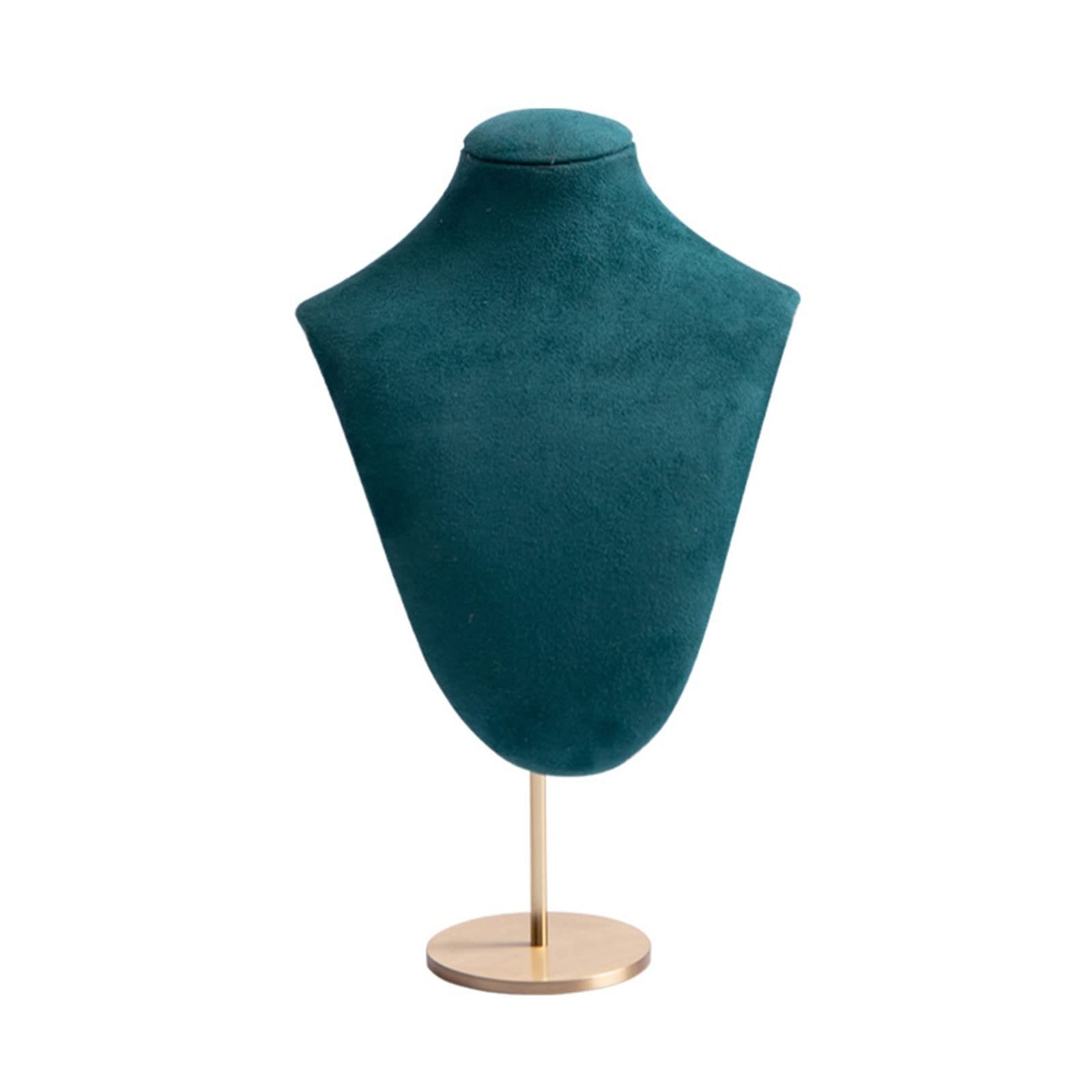 Moisture-Resistant Jewelry Holder Stand - Necklace & Pendant Display Bust with Sturdy Metal Base - Jewelry Mannequin for Retail Store, Boutique & Home Decor (Medium Size, Color D) - Perfect for Showcasing Necklaces, Earrings & Bracelets in Stores or Bedroom Vanity
