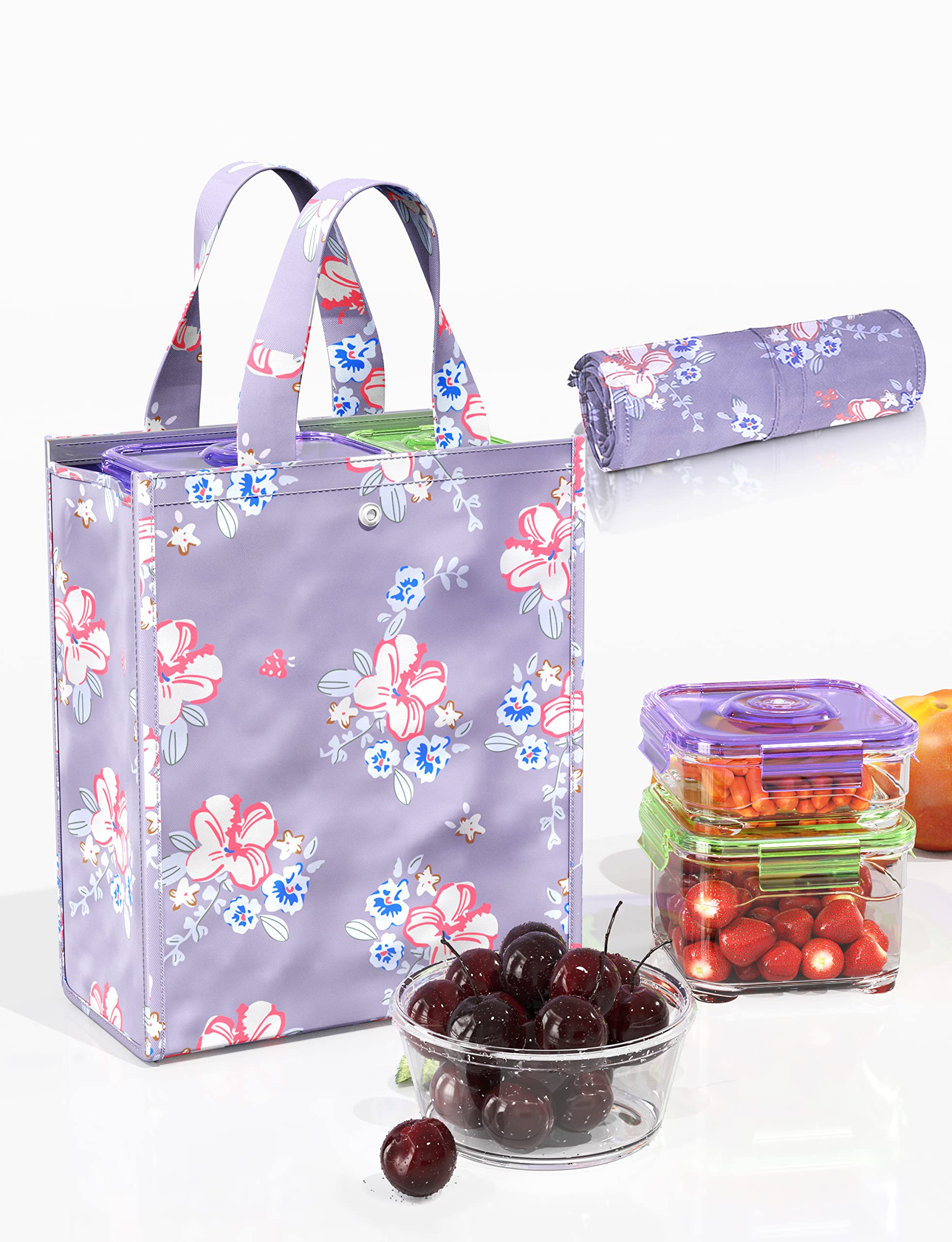 Insulated Lunch Bag for Women & Men - Leakproof Lunch Box for Work, School & Travel - Keeps Food Hot & Cold - Dark Grey Lunch Tote for Office, Picnic & Outdoor Activities