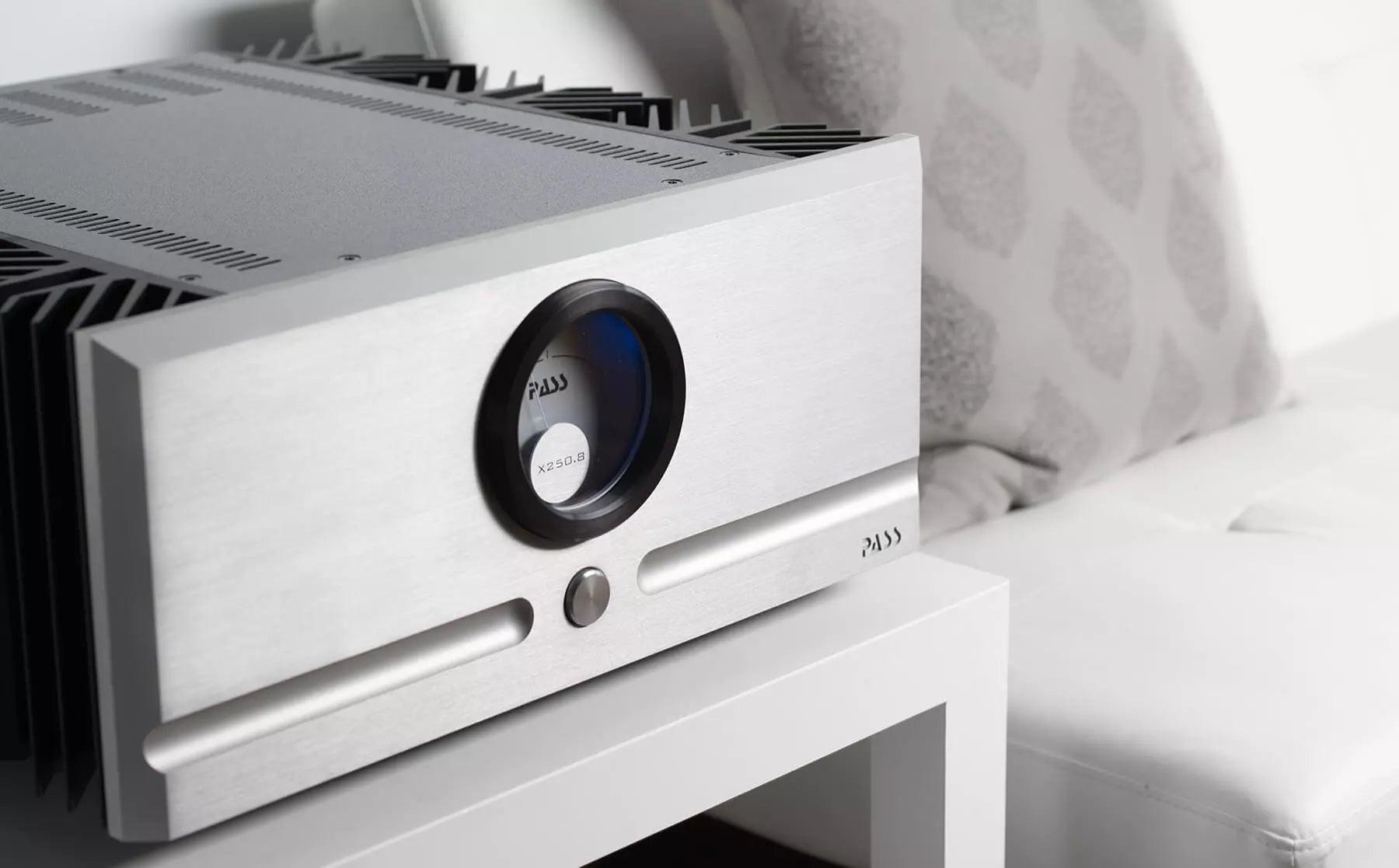 Pass Labs X250.8 High-End Stereo Power Amplifier - 250W x 2 Channels, Class A/B Design for Audiophile Home Theater & Music Listening Systems - Perfect for Hi-Fi Audio Enthusiasts and Professional Studio Setups