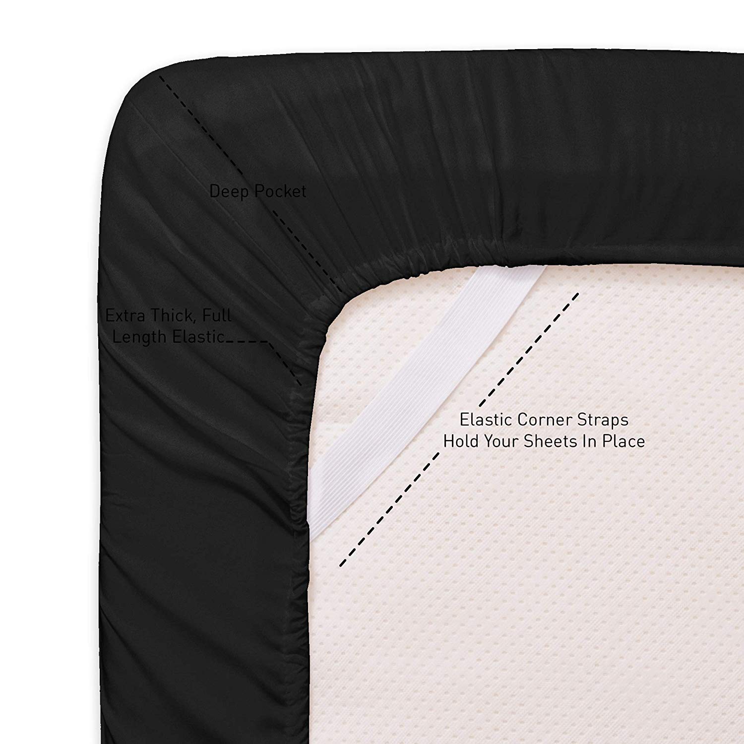 Premium 6-Piece 800 Thread Count King Size Sheet Set - 15