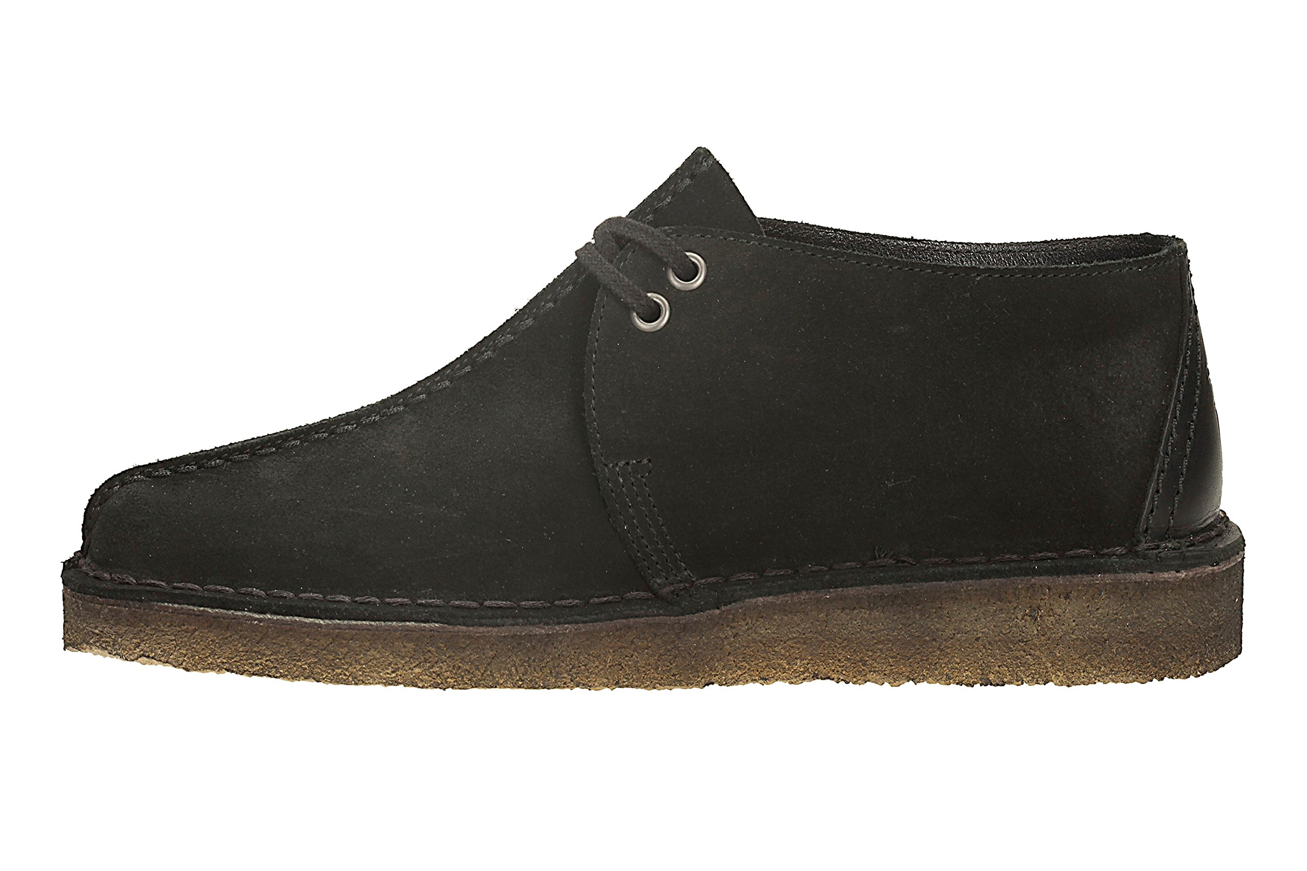 CLARKS Originals Men's Desert Trek Black Suede Casual Shoes Size 9.5 US - Comfortable Walking & Outdoor Lifestyle Footwear for Everyday Wear