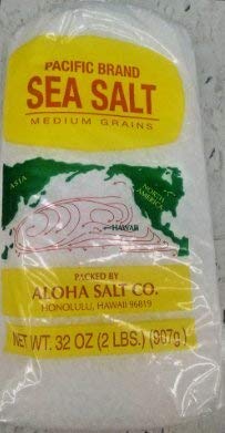 Premium Pacific Brand Medium Grain Sea Salt - 2 Lb Bags (Pack of 8) | Natural Cooking & Baking Salt for Chefs, Home Cooks | Perfect for Seasoning, Marinades & Gourmet Dishes