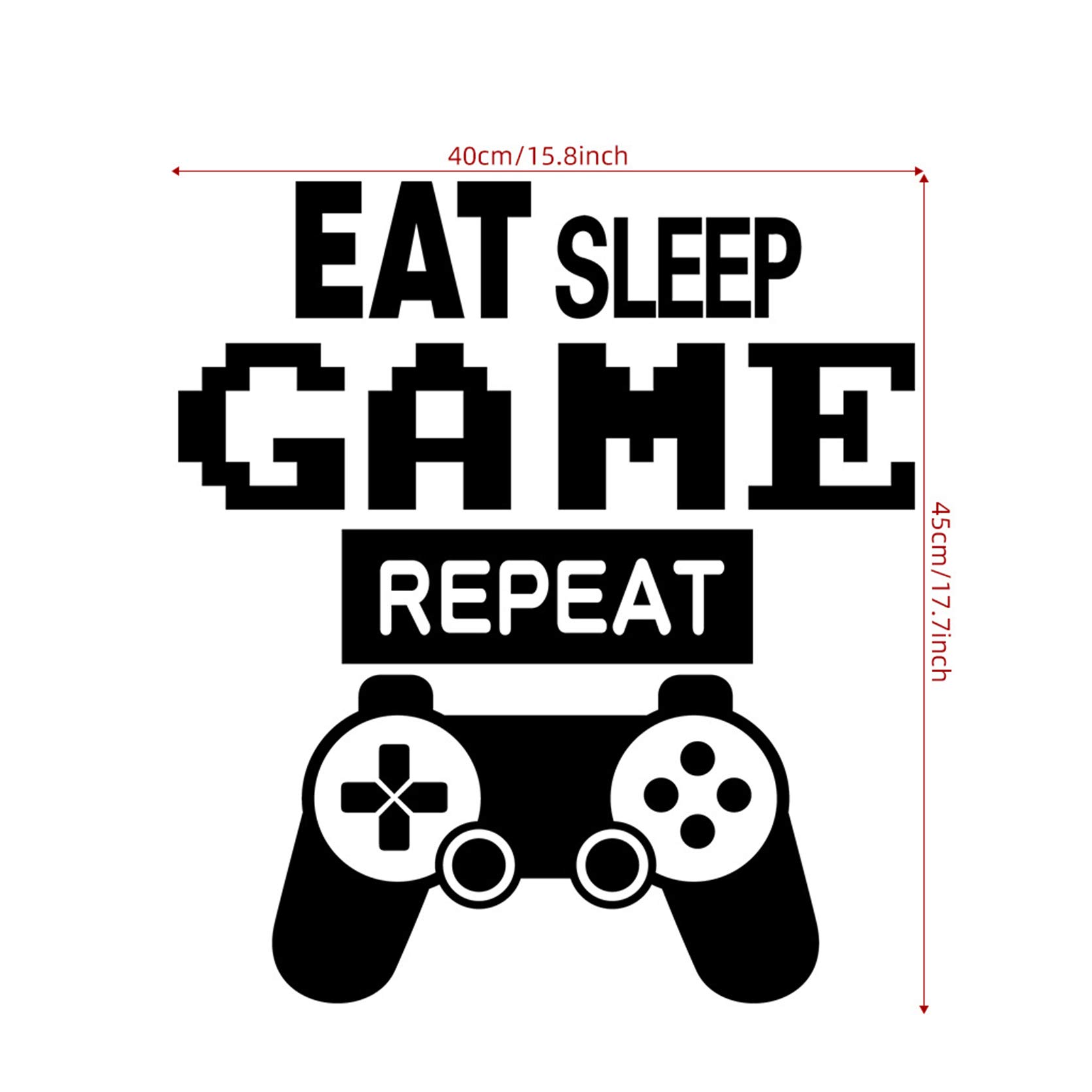 Video Game Wall Decals & Stickers - Gaming Controller & Joystick Vinyl Wall Art for Playroom & Game Room Decor - Perfect for Gamer Bedroom, Man Cave, and Kids' Gaming Zone