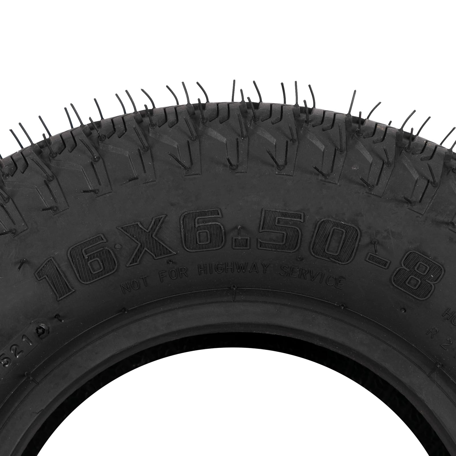 Set of 2 16x6.50-8 Lawn Mower Tires - 2PR Load Range B for Garden Carts & Utility Trailers - Perfect for Yard Work, Landscaping and Outdoor Equipment