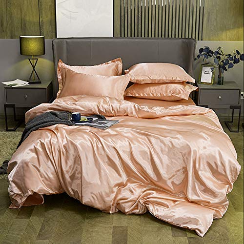 Luxury 7-Piece Silk Satin Bed Sheet Set - 18