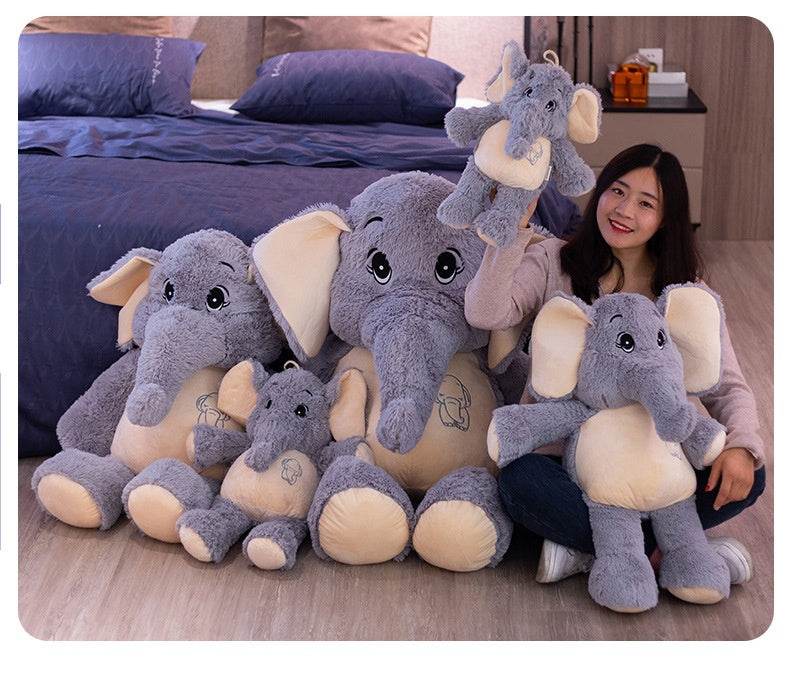 Giant 4ft Elephant Stuffed Animal - Soft & Cuddly Large Plush Toy for Kids Room Decor, Nursery, Birthday Gifts & Photo Props