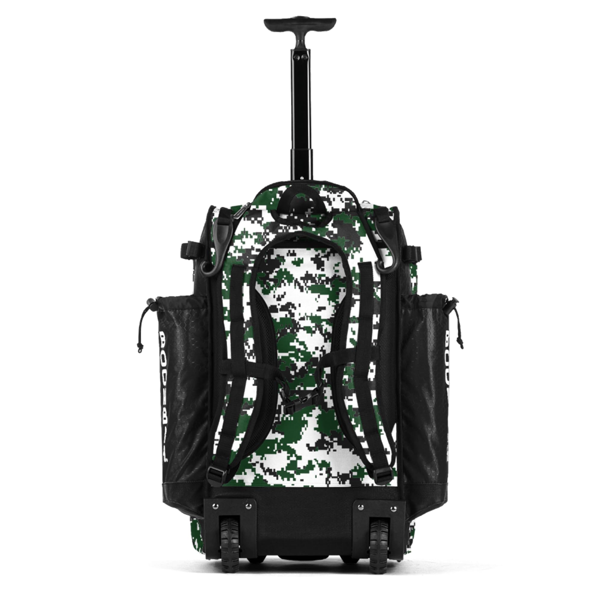 Boombah Catchers Superpack Hybrid Rolling Digital Camo Bat Bag - Wheeled & Backpack Style for Baseball & Softball Players | Multiple Color Options | Perfect for Games, Practices & Travel