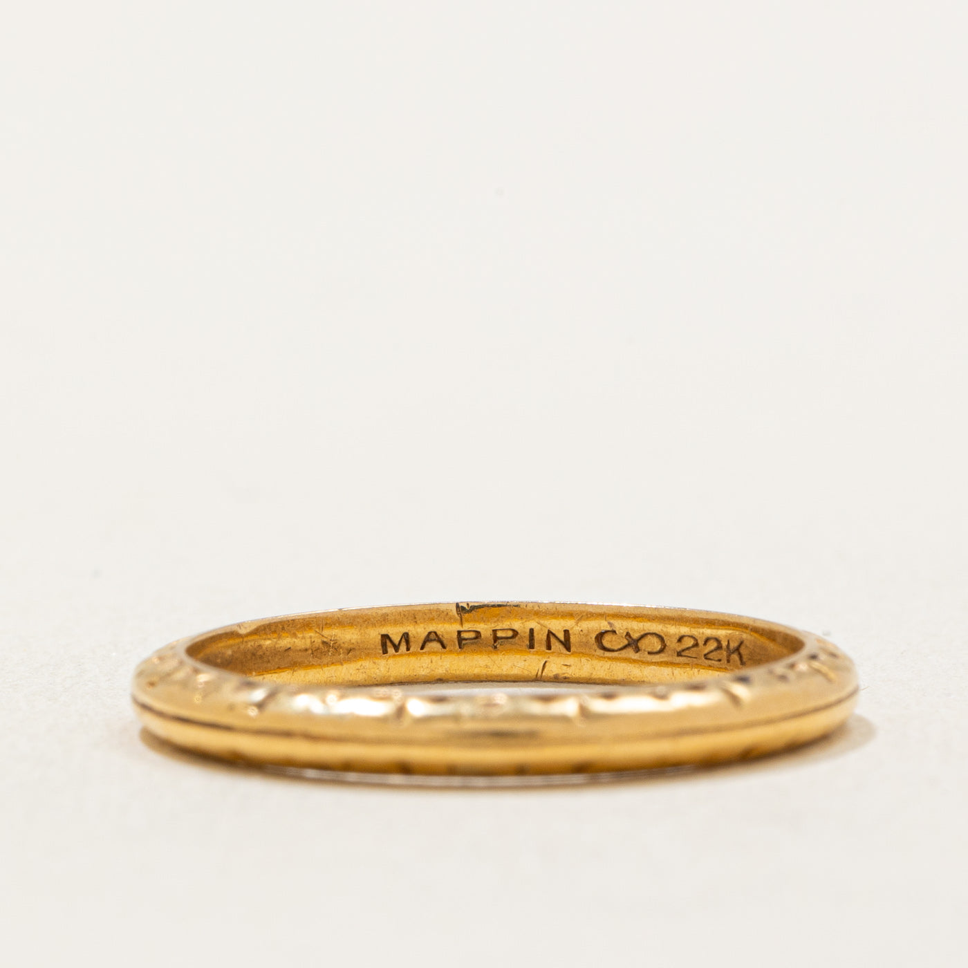 22K Yellow Gold Band Ring - 2.35mm Wide Size 7 - Perfect for Weddings, Anniversaries & Special Occasions