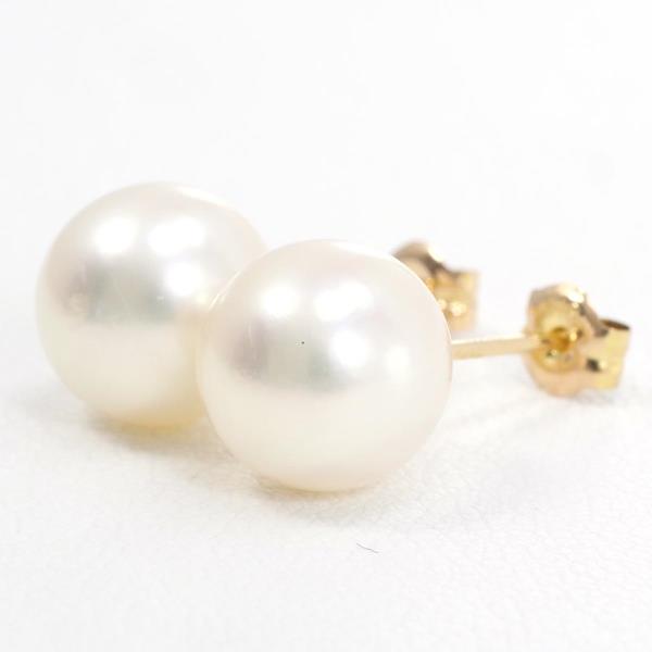18K Yellow Gold Pearl Earrings for Women - Elegant & Timeless Pearl Jewelry - Perfect for Weddings, Parties & Special Occasions