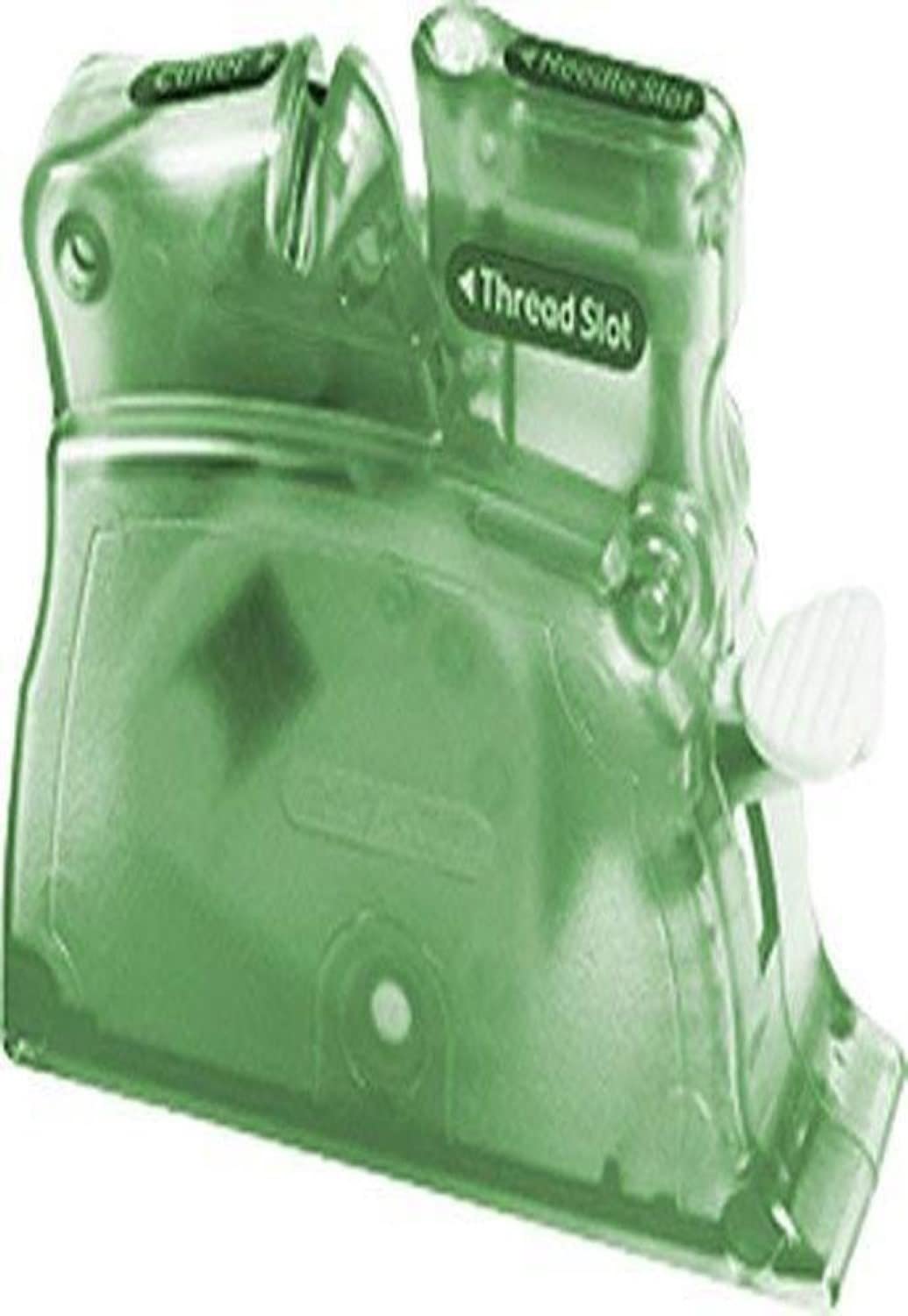 Clover Desk Needle Threader - Green Sewing Threading Tool for Easy Needle Threading (1 Pack) - Perfect for Sewing, Quilting, Embroidery & Craft Projects
