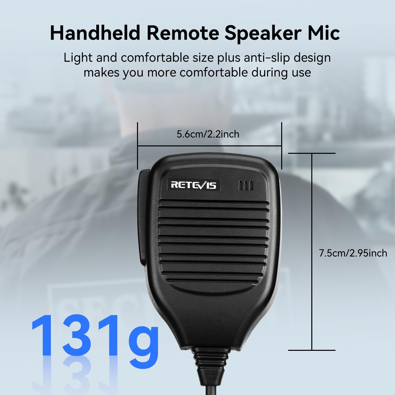 Retevis 2 Pin Shoulder Microphone Speaker - 5 Pack Walkie Talkie Mic Compatible with Retevis H-777 RT22 RT68 & Baofeng UV-5R BF-F8HP - Perfect for Security, Construction, and Outdoor Adventures