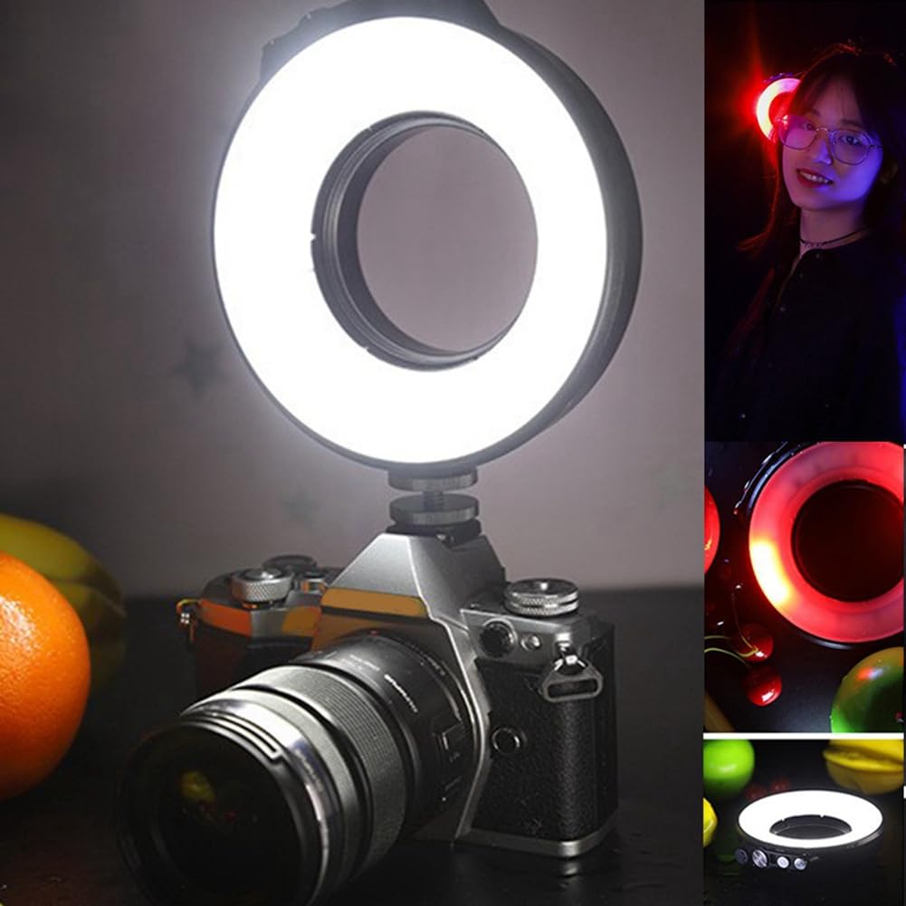 Professional CALIBAN Photography Waterproof Ring Light - 1200LM RGB LED Fill Light for Live Streaming, Diving & Studio Background Lighting | Perfect for YouTube, TikTok Videos & Underwater Photography