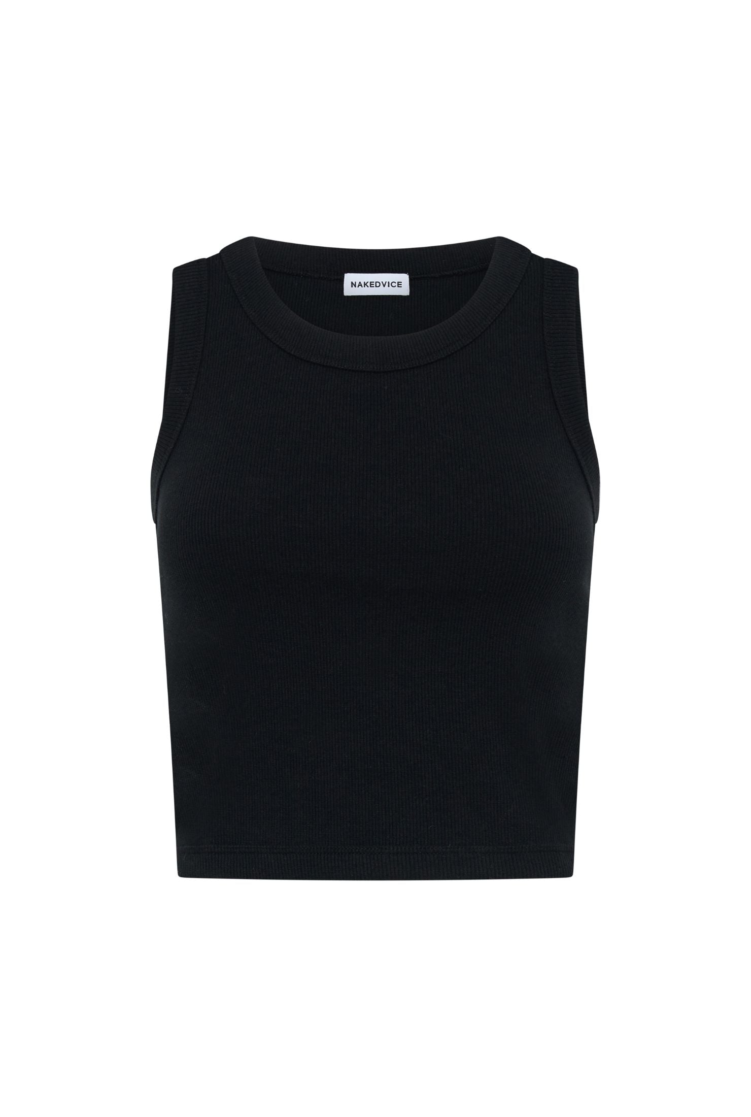 Polly Black Tank Top for Women - Soft & Stretchy Sleeveless Shirt - Perfect for Summer, Gym, Yoga, and Casual Wear