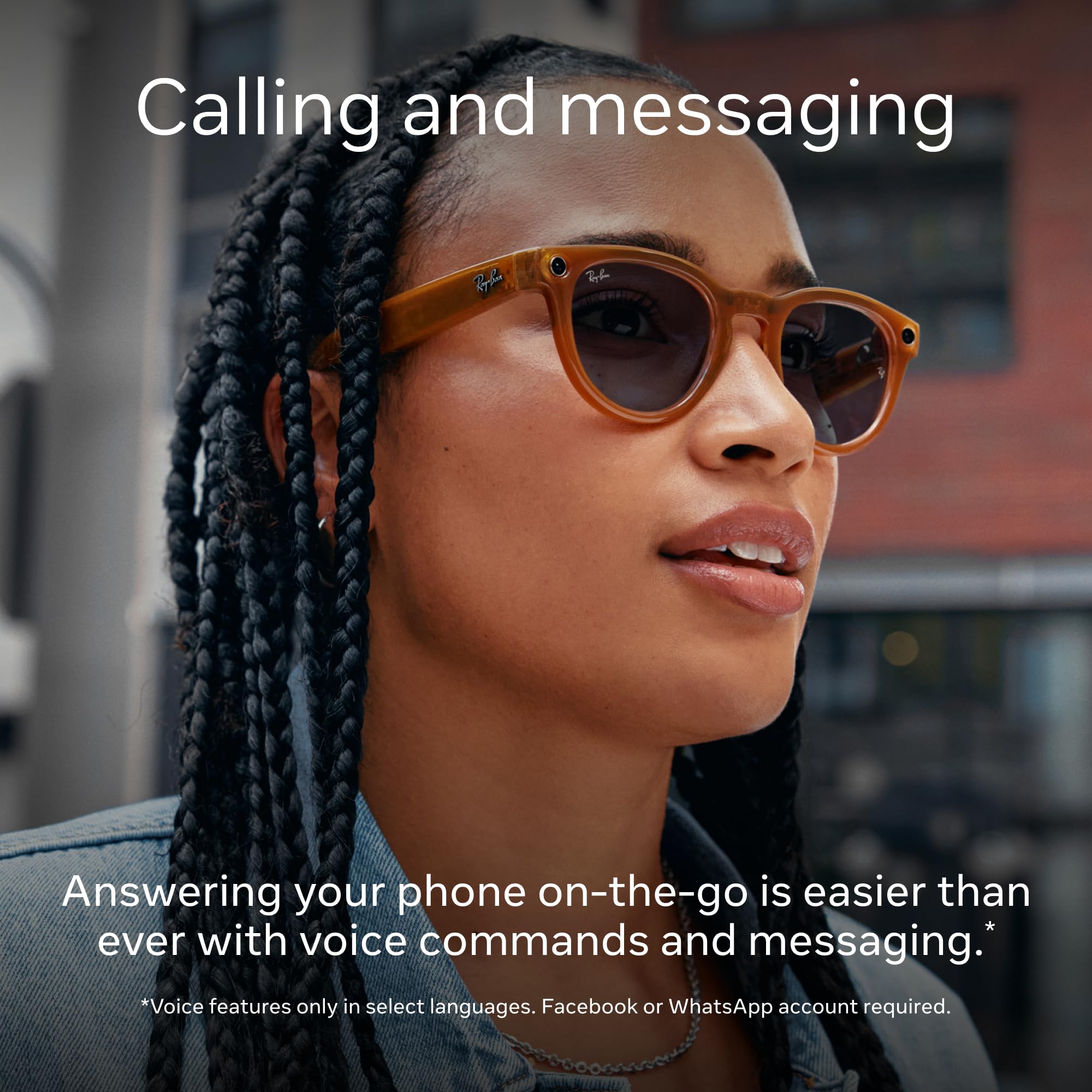 Ray-Ban Meta Smart Glasses - Wayfarer Style with Audio & Camera - Hands-Free Calling, Music & Photos - Perfect for Travel, Workouts & Outdoor Adventures