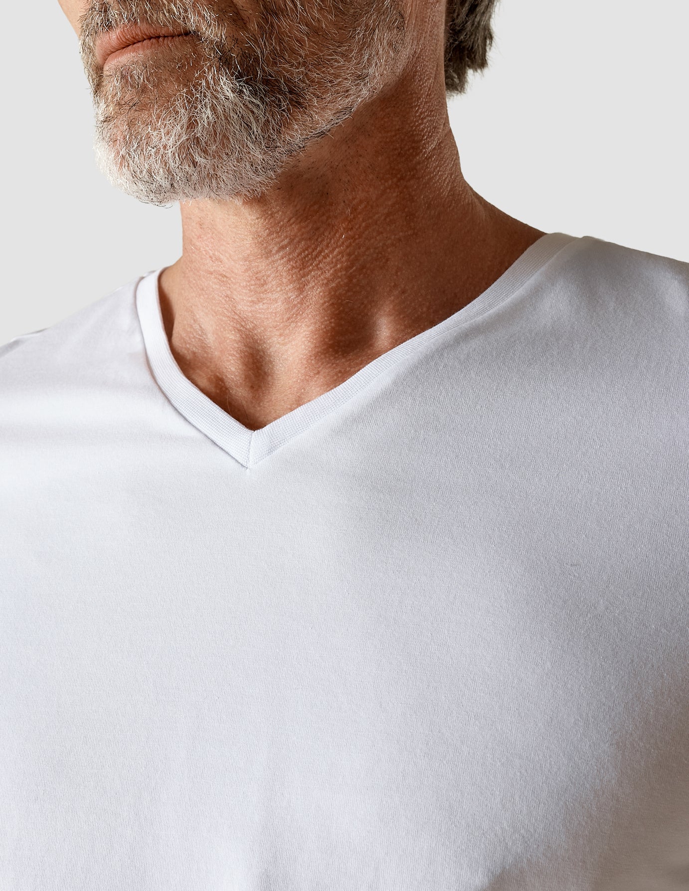 Premium Supima Cotton White V-Neck T-Shirt for Men - Soft, Breathable & Durable - Perfect for Casual Wear, Layering & Everyday Comfort