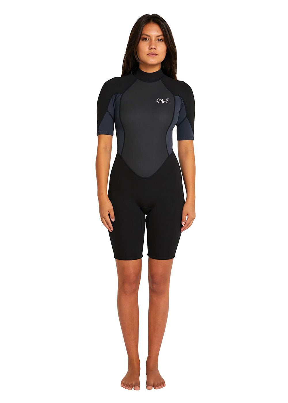 O'Neill Women's Reactor SS 2mm Back Zip Spring Wetsuit for Surfing, Swimming & Water Sports