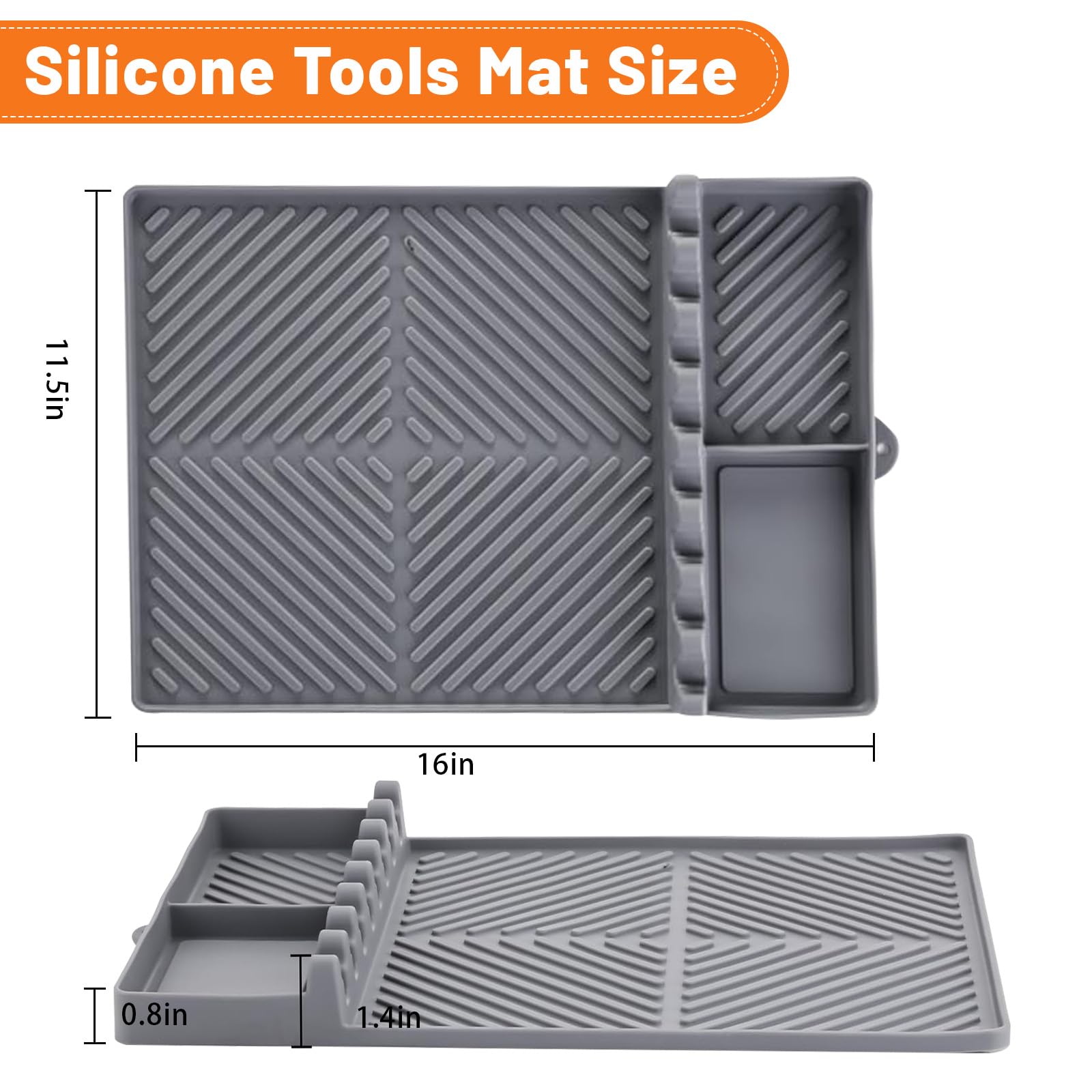 Heat Resistant Silicone Grill Mat for Blackstone Griddle - 16