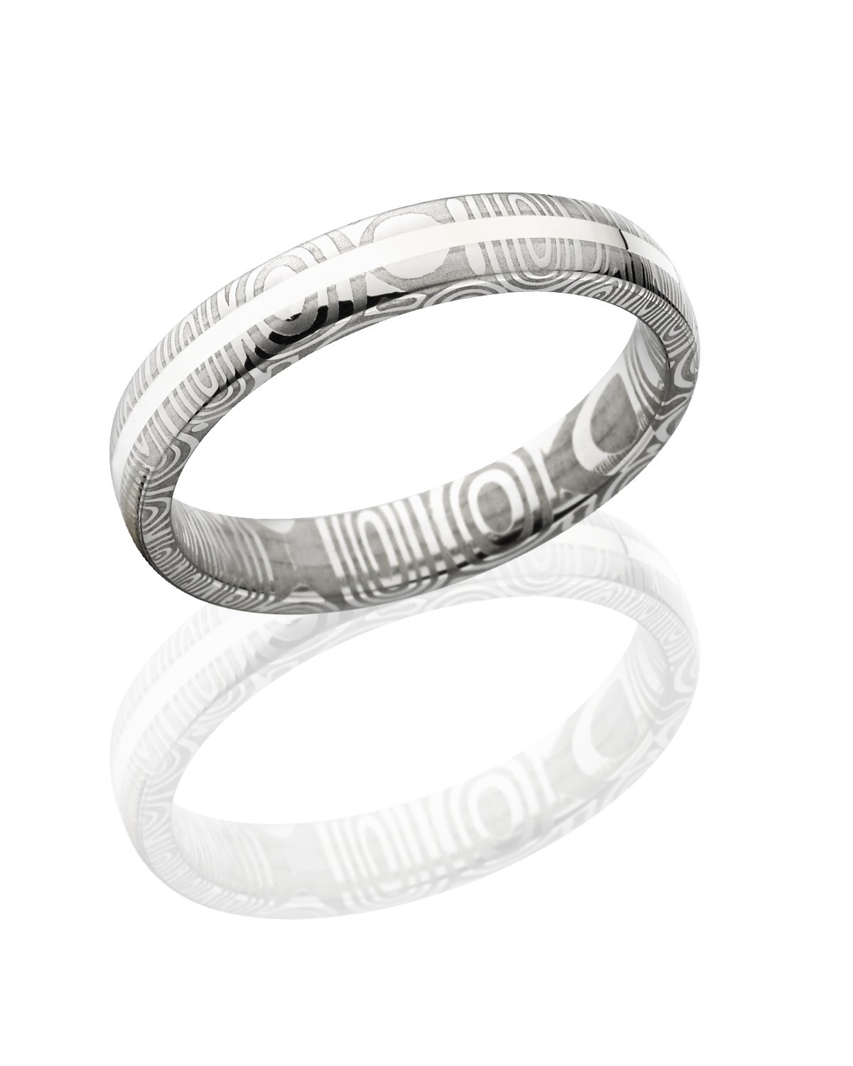 Handmade Damascus Steel Wedding Bands - Sterling Silver Rings for Men & Women | USA Made Durable Jewelry | Perfect for Anniversaries, Engagements & Special Occasions
