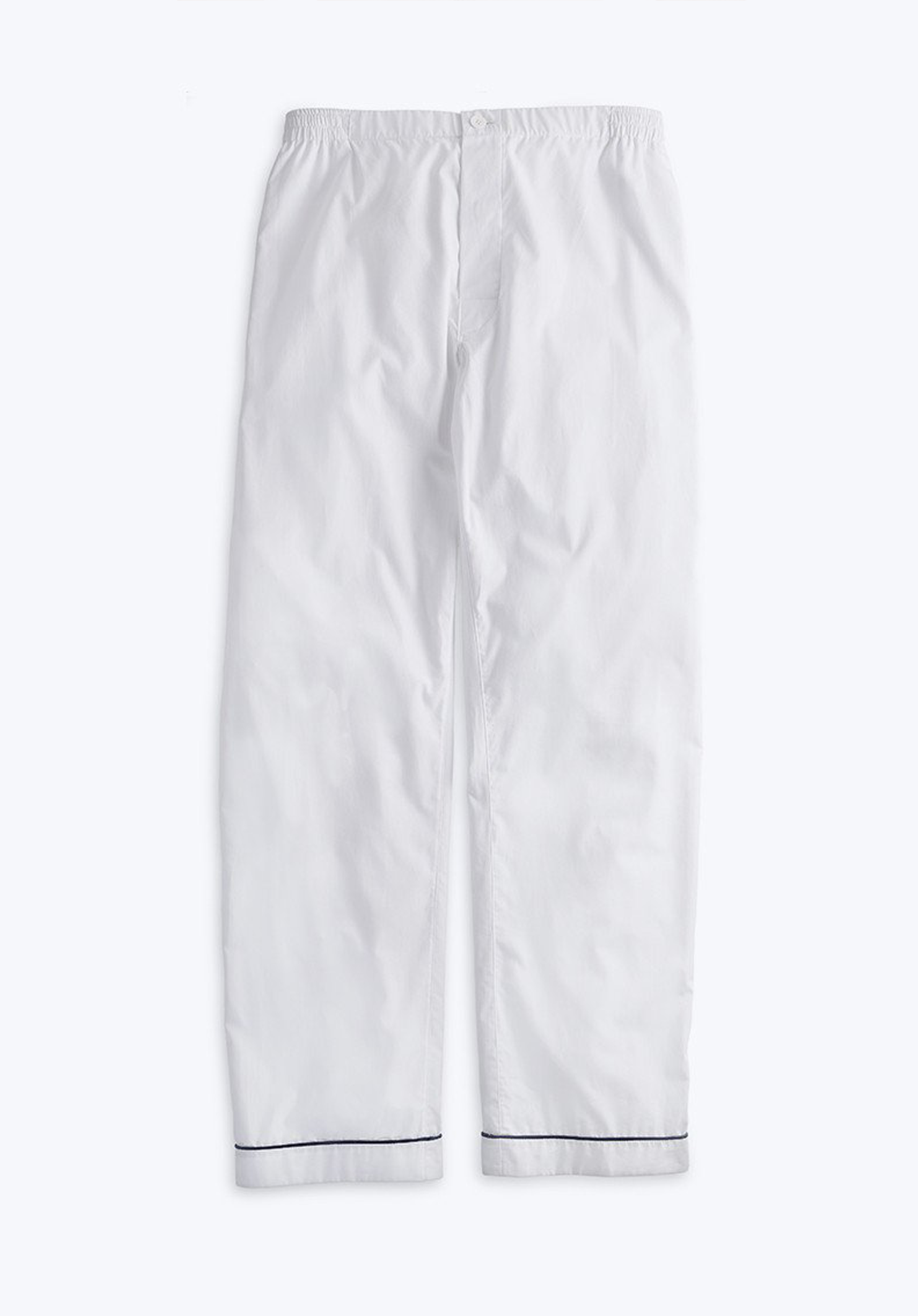 Marcel Pajama Pants for Women - Soft Cotton Sleepwear Lounge Pants in White End on End - Perfect for Relaxing at Home, Lounging & Sleepwear