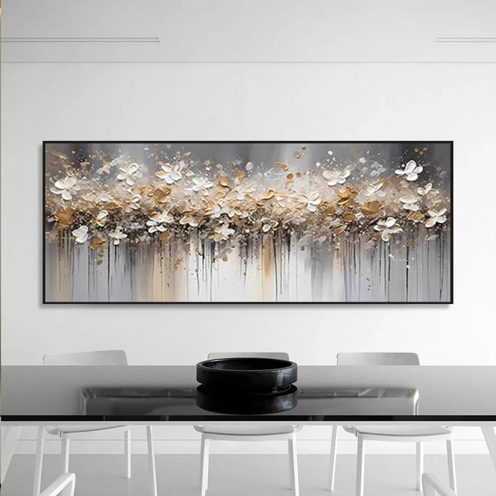 Beautiful Flower and Tree Canvas Painting #FT 201 - Perfect for Home Decor, Office Wall Art, and Gift Giving