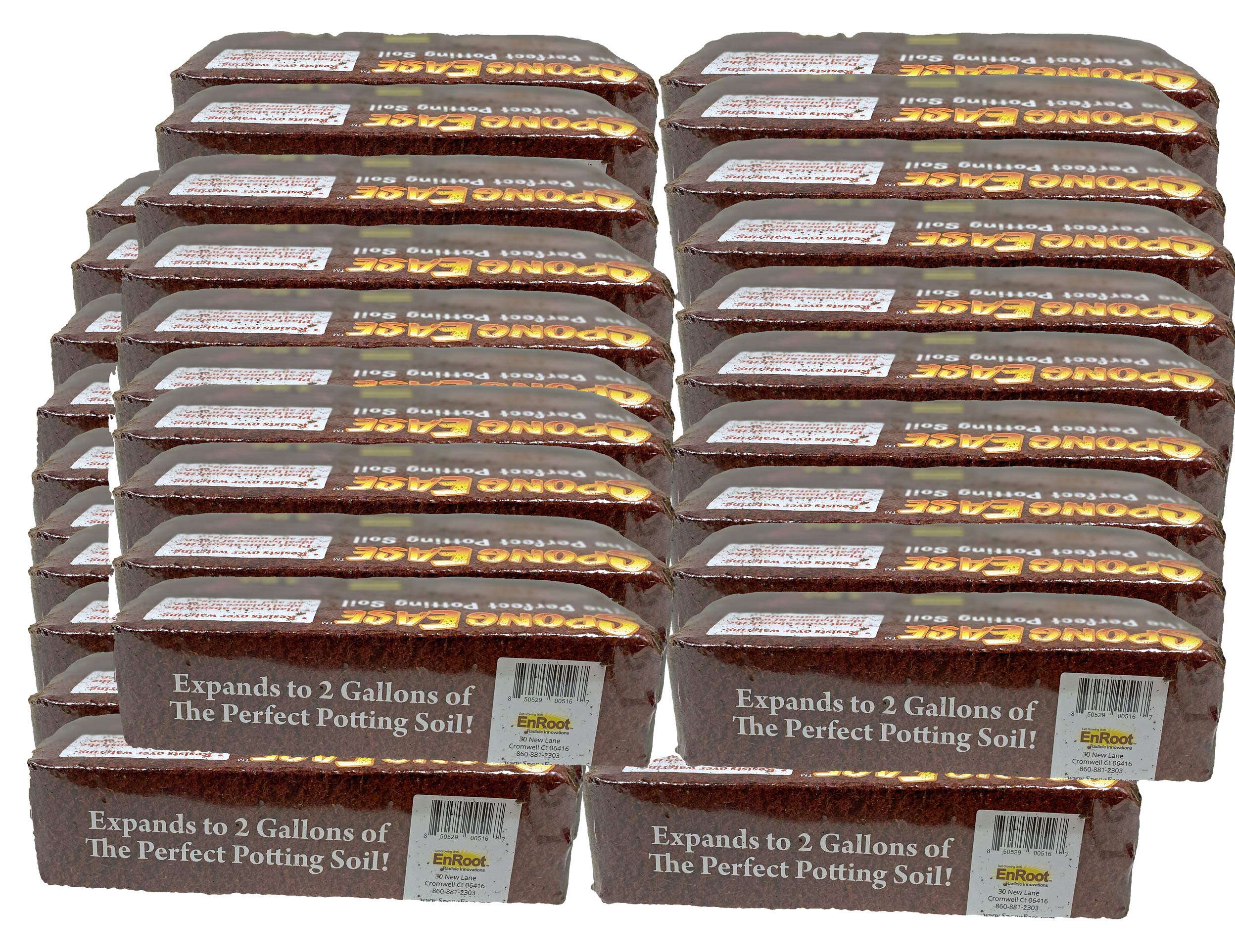 Premium Coco Coir Brick - Expands to 2 Gallons of Organic Potting Soil for Seedlings, Rooting, Vegetables, Berries, Roses, Orchids & House Plants | Ideal for Hydroponics, Worm Farms & Animal Bedding (20 Pack) - Perfect for Indoor Gardening, Greenhouses & Sustainable Farming