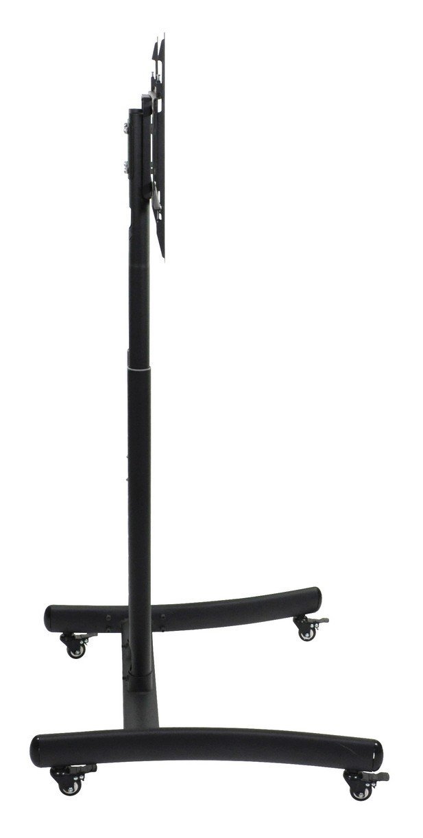 Adjustable Height Rolling TV Stand with Wheels - Sturdy Mobile TV Cart for Living Room, Bedroom, or Office - Perfect for Flat Screen TVs up to 65 Inches