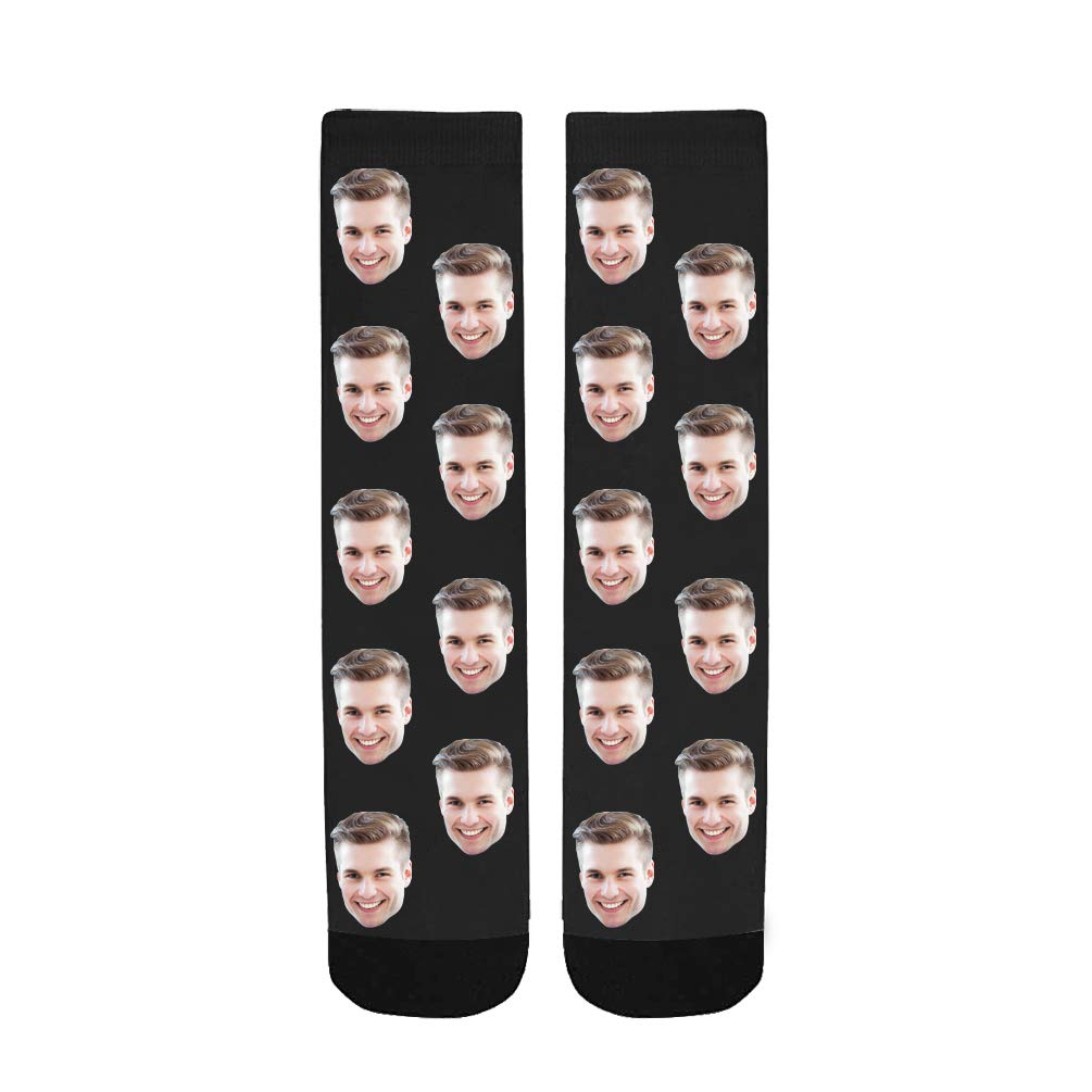 Custom Face Socks for Women & Men - Personalized Photo Crew Socks with Multiple Face Designs | Perfect for Gifts, Couples Matching & Special Occasions