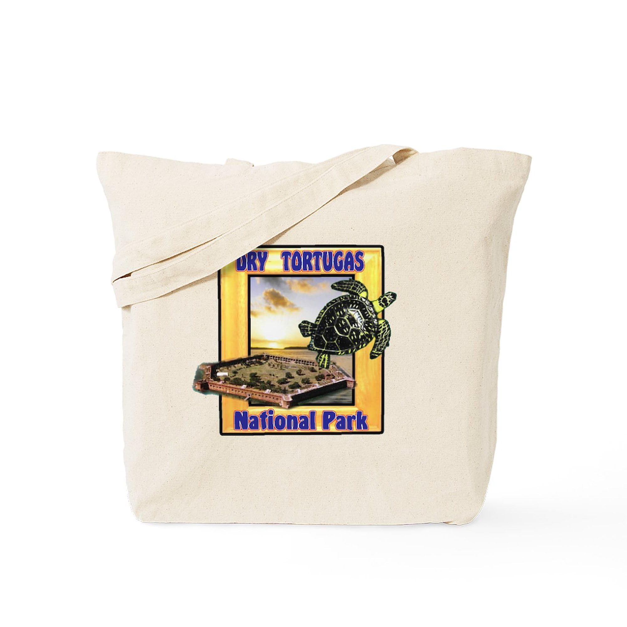 Dry Tortugas National Park Tote Bag - Natural Canvas Reusable Shopping Bag for Beach, Grocery & Travel | Eco-Friendly Cotton Carryall