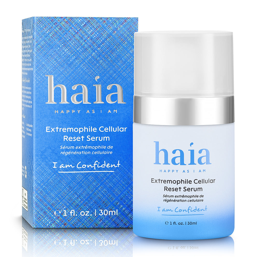Haia I Am Confident Extremophile Cellular Reset Serum - Anti-Aging Face Serum for Youthful Skin | Day & Night Hydration for All Skin Types