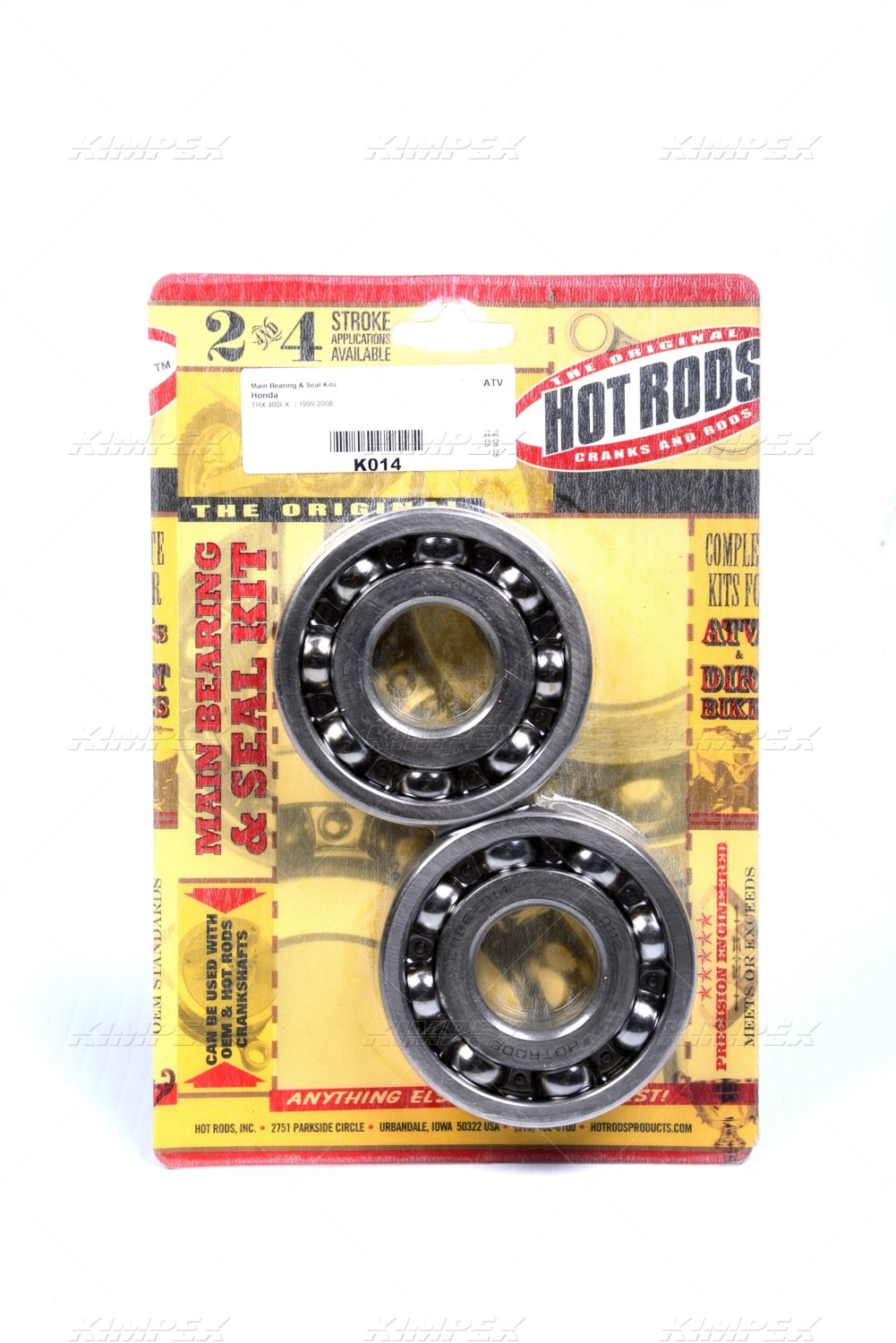Honda TRX400EX (1999-2008) Main Bearing & Seal Kit with Crankshaft Assemblies - K014 | ATV Engine Repair & Maintenance Parts for Off-Road Performance