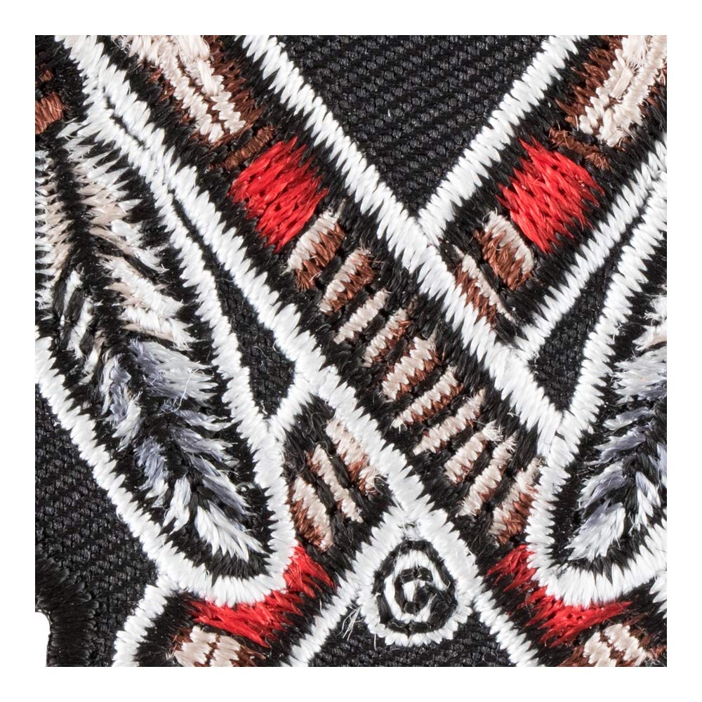 PatchStop Hatchet Feathers Iron On Patches for Clothing & Jeans - 3x2.25in Small DIY Sew On Embroidered Patches for Jackets, Bags, Hats & Denim - Native American Indian Tribal Decorative Patches for Costumes, Festivals & DIY Crafts