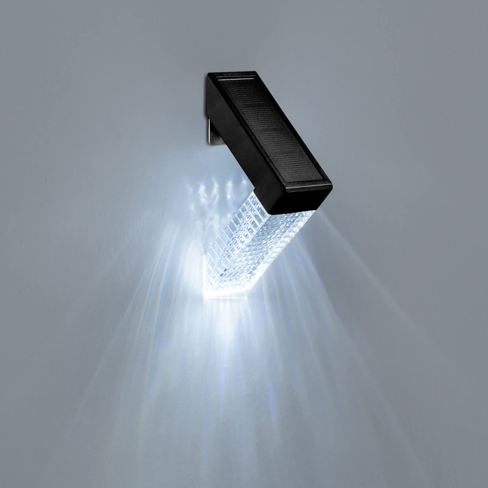 Solar Powered LED Wall Light - 2 Lighting Modes, IP65 Waterproof Outdoor Solar Light for Garden, Yard, Patio & Stair Steps | Energy Efficient Decorative Lighting (White + Colorful) | Perfect for Pathway Illumination, Landscape Accent & Nighttime Safety