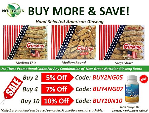 Premium American Ginseng Gift Box Set - Medium Size Round (8oz) + Sliced Ginseng (4oz) - Perfect for Health Gifts, Wellness Supplements & Traditional Herbal Remedies