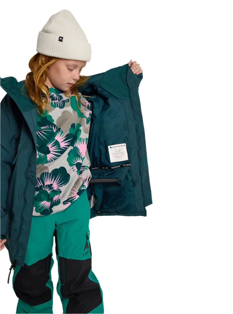 Burton Junior's Ascutney 2L Insulated Jacket 2025 - Waterproof Snow Jacket for Kids & Teens - Warm Winter Coat for Skiing, Snowboarding & Outdoor Activities