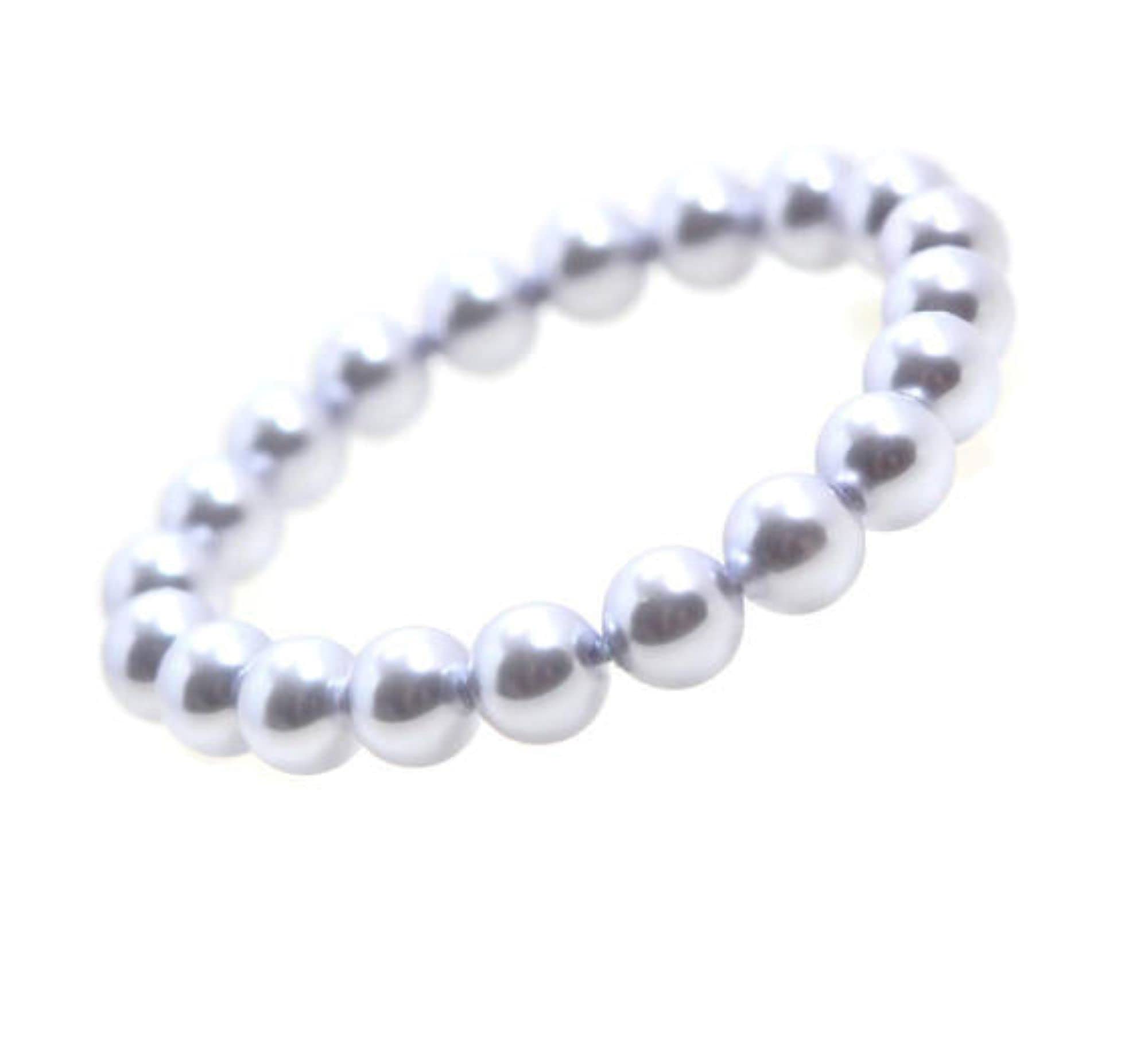 Elastic Pearl Bracelet for Women - Stretchable Flower Girl Jewelry Set, Simple & Elegant Bridal Party Bracelet - Perfect for Weddings, Proms, and Special Occasions
