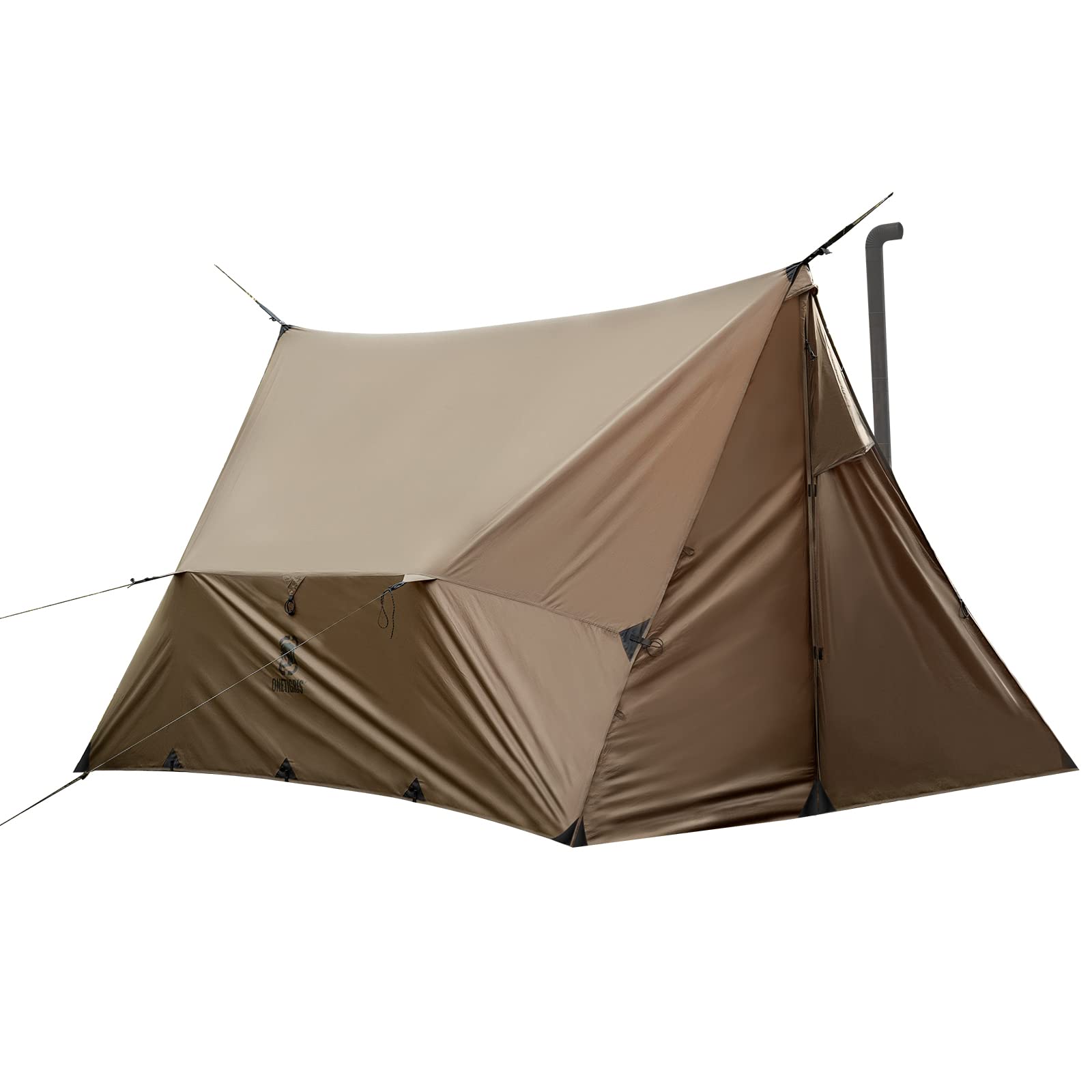 OneTigris ROCDOMUS Hot Tent with Stove Jack - 3000mm Waterproof, Lightweight Camping Tent for Hiking, Backpacking & Bushcraft - Perfect for Winter Camping, Hunting Trips & Outdoor Adventures