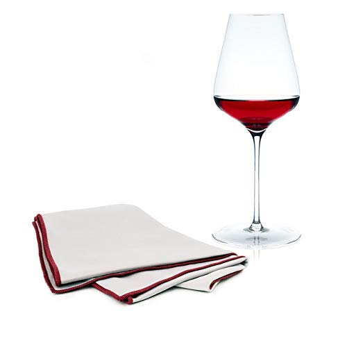 Premium Microfiber Polishing Cloth Set of 4 - Ultra Soft Cleaning Cloth for Crystal Wine Decanters, Glassware, Jewelry & Electronics - Streak-Free Shine for Fine Glassware, Lenses & Delicate Surfaces