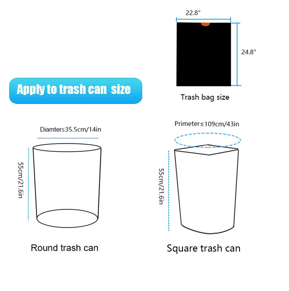 10 Gallon Drawstring Trash Bags - 90 Count Heavy Duty 0.9 Mil Garbage Can Liners for Kitchen, Bathroom & Office Waste Bins - Black (10 Gal) - Perfect for Home, Commercial & Outdoor Use