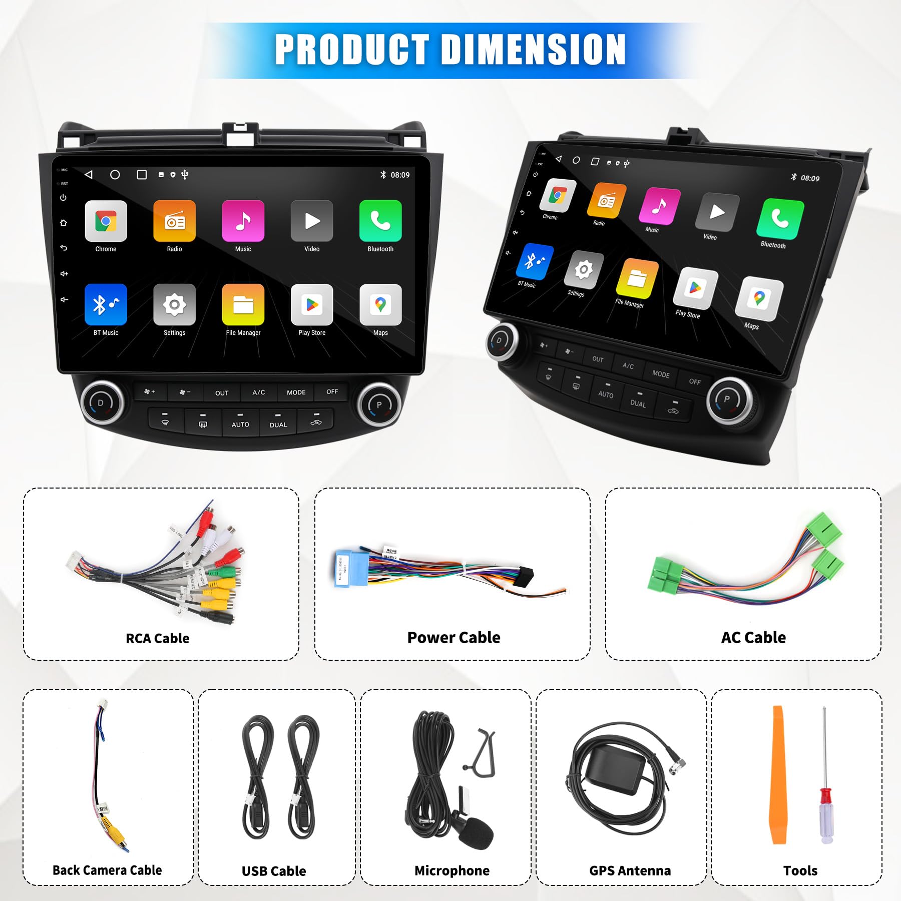 2003-2007 Honda Accord 7th Gen Android 13 Car Stereo - 10